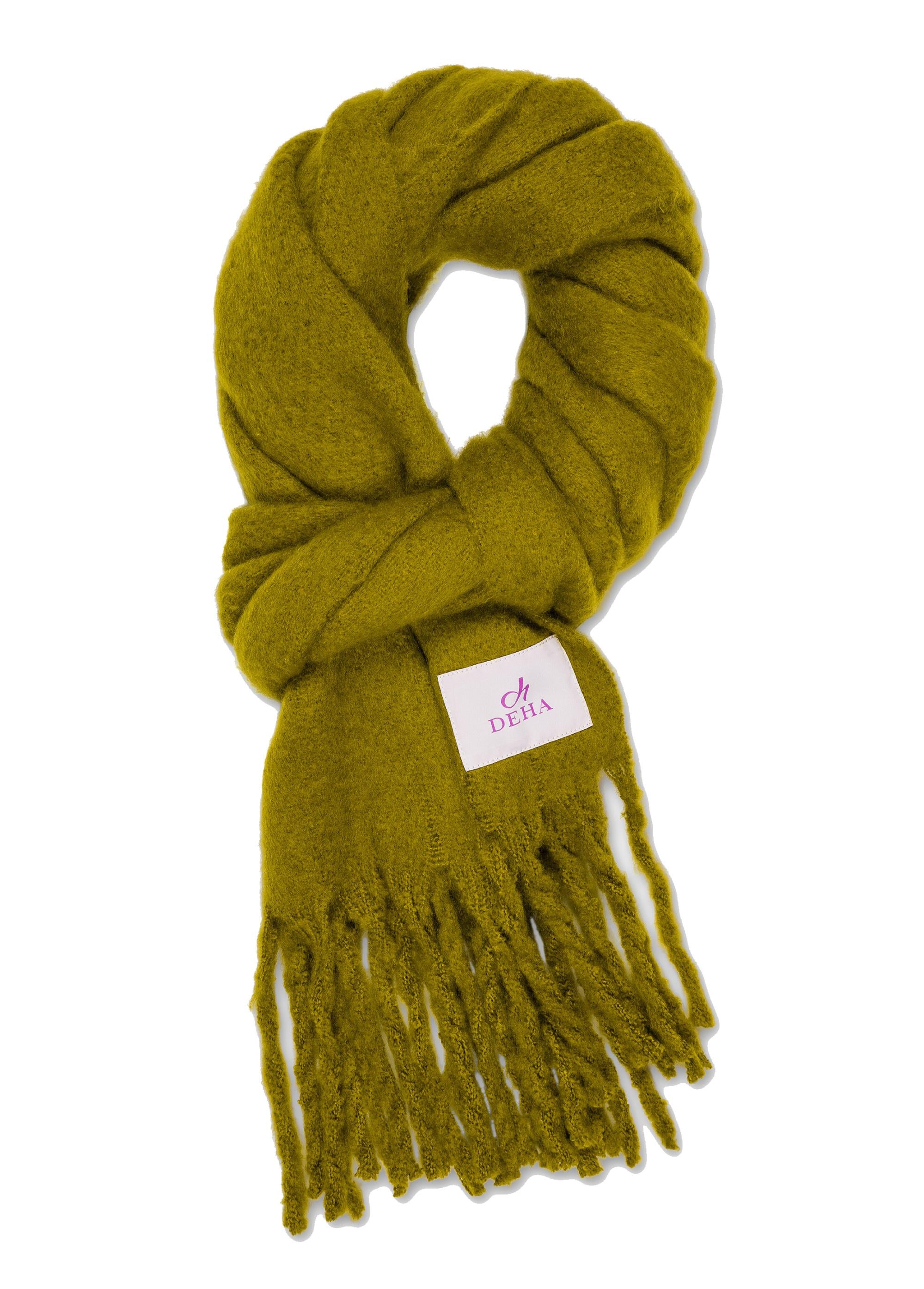 deha-sciarpa-con-frange-verde-200x40-cm image 3