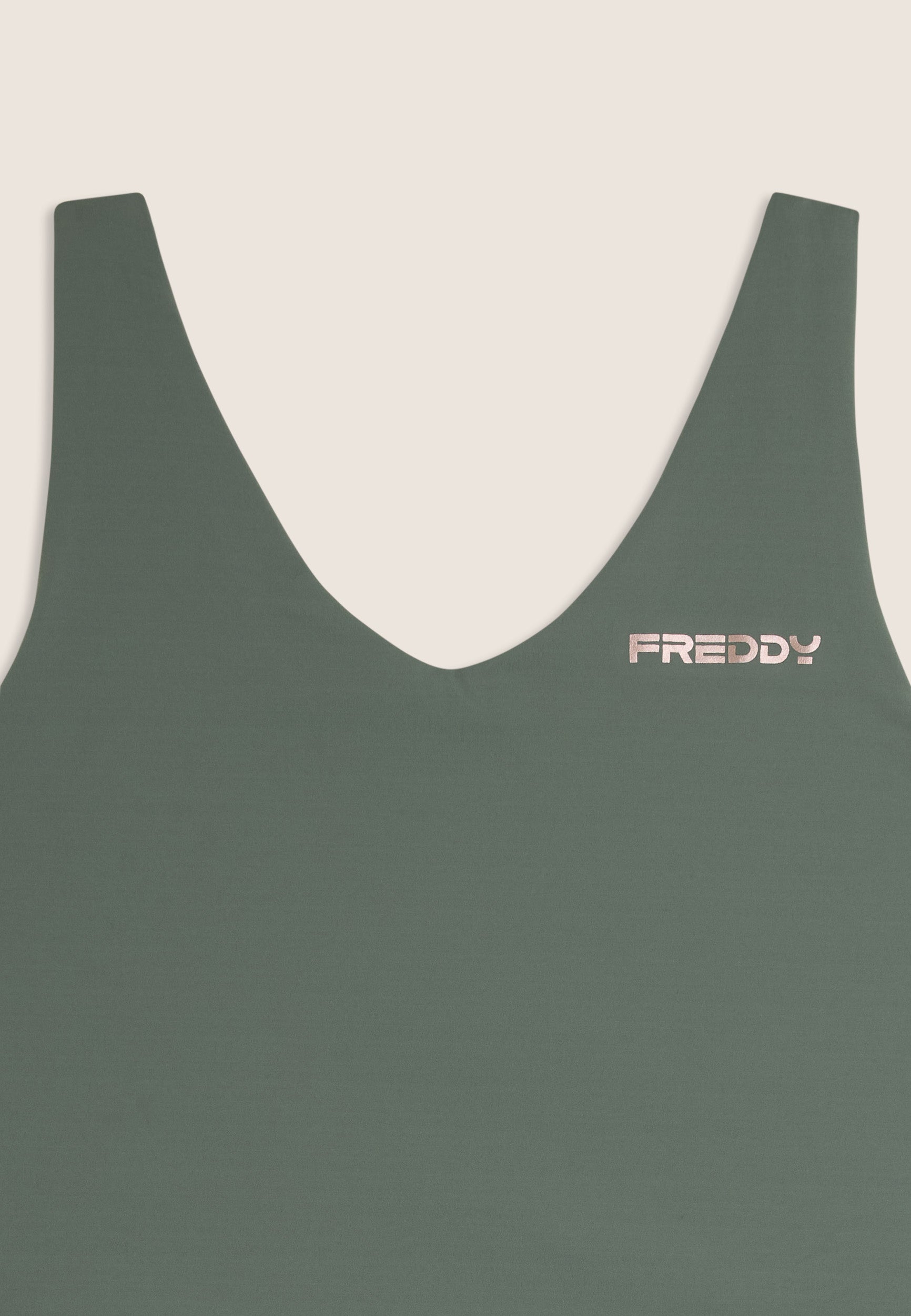 freddy-slim-fit-scollo-a-v-quick-dry-canotta-cropped-sportiva-donna image 7