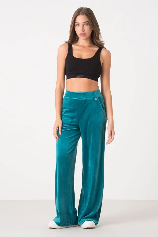 dimensione-danza-pantalone-donna-ampio-fluido-in-soft-ciniglia image 1