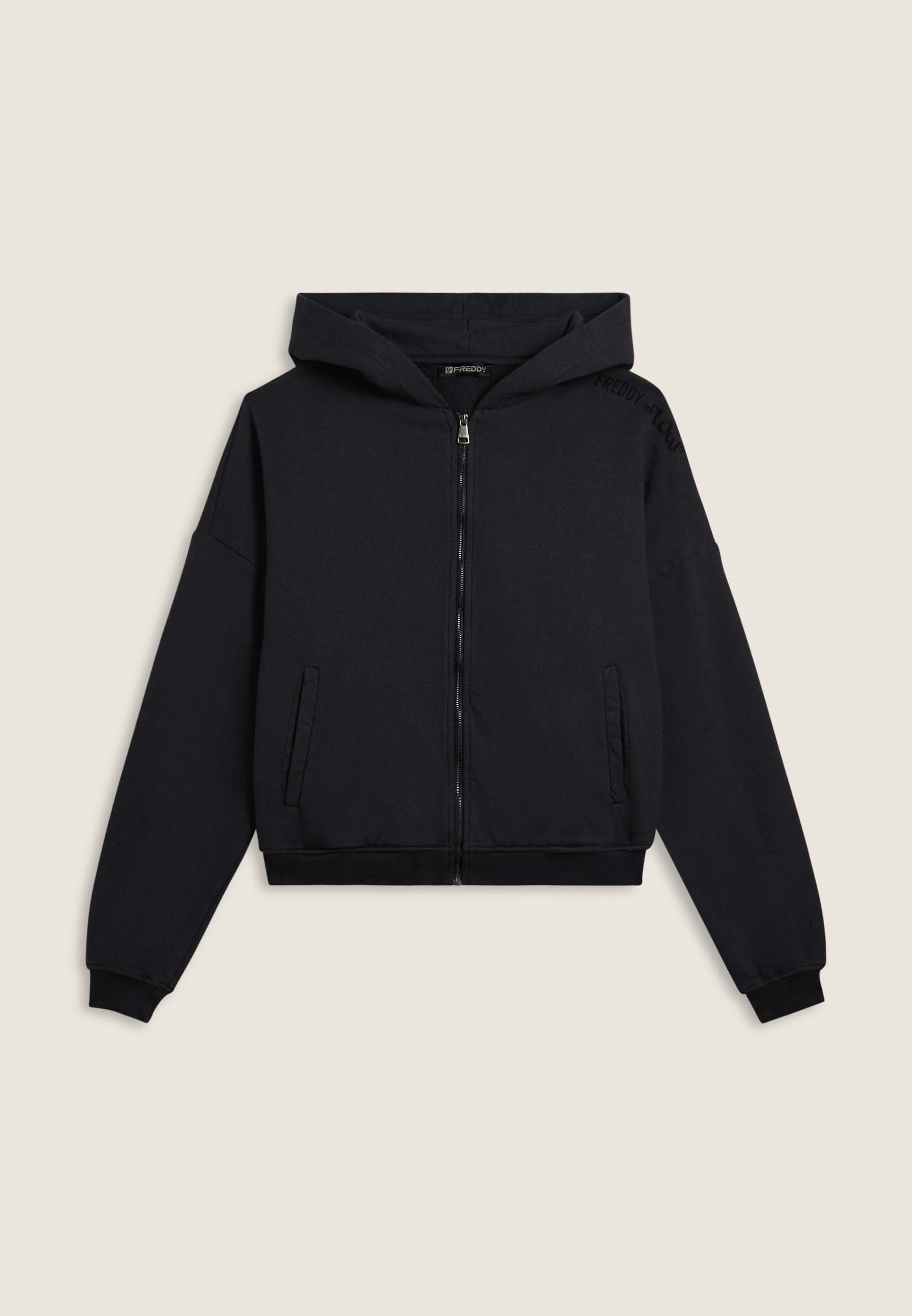 freddy-felpa-oversize-cropped-full-zip-con-stampa-flow image 5