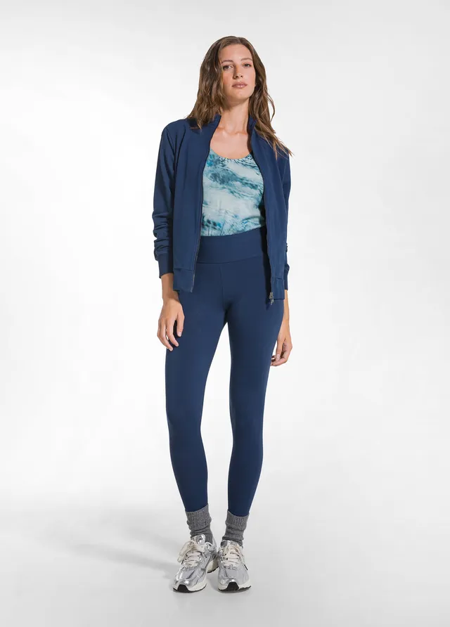 deha-d42036-leggings-a-vita-alta-in-jersey-stretch-blu image 1
