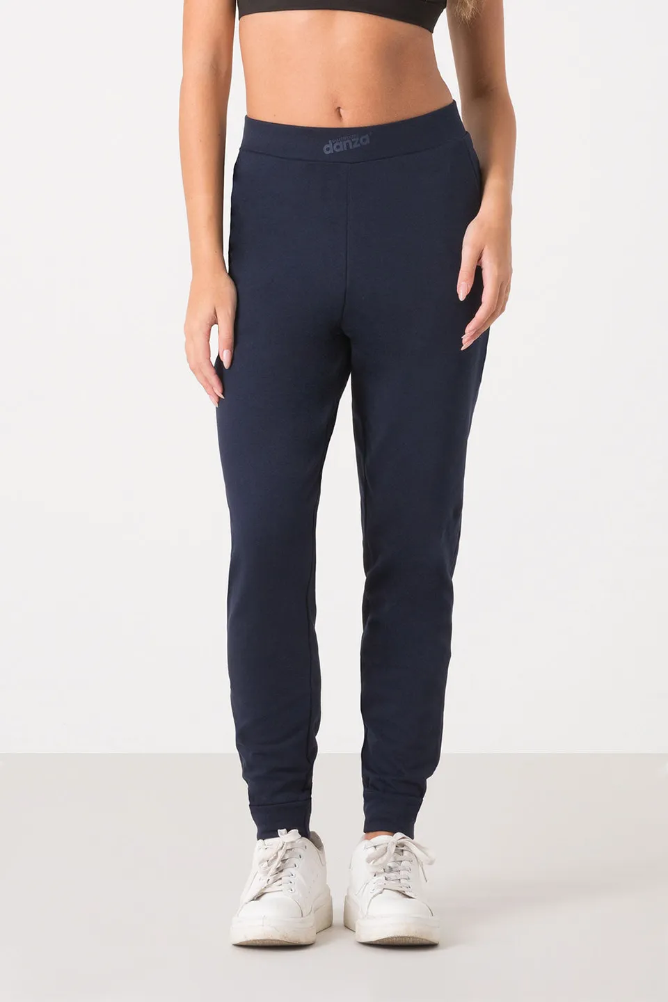 dimensione-danza-pantalone-jersey-stretch-con-tasche-e-polsino image 1