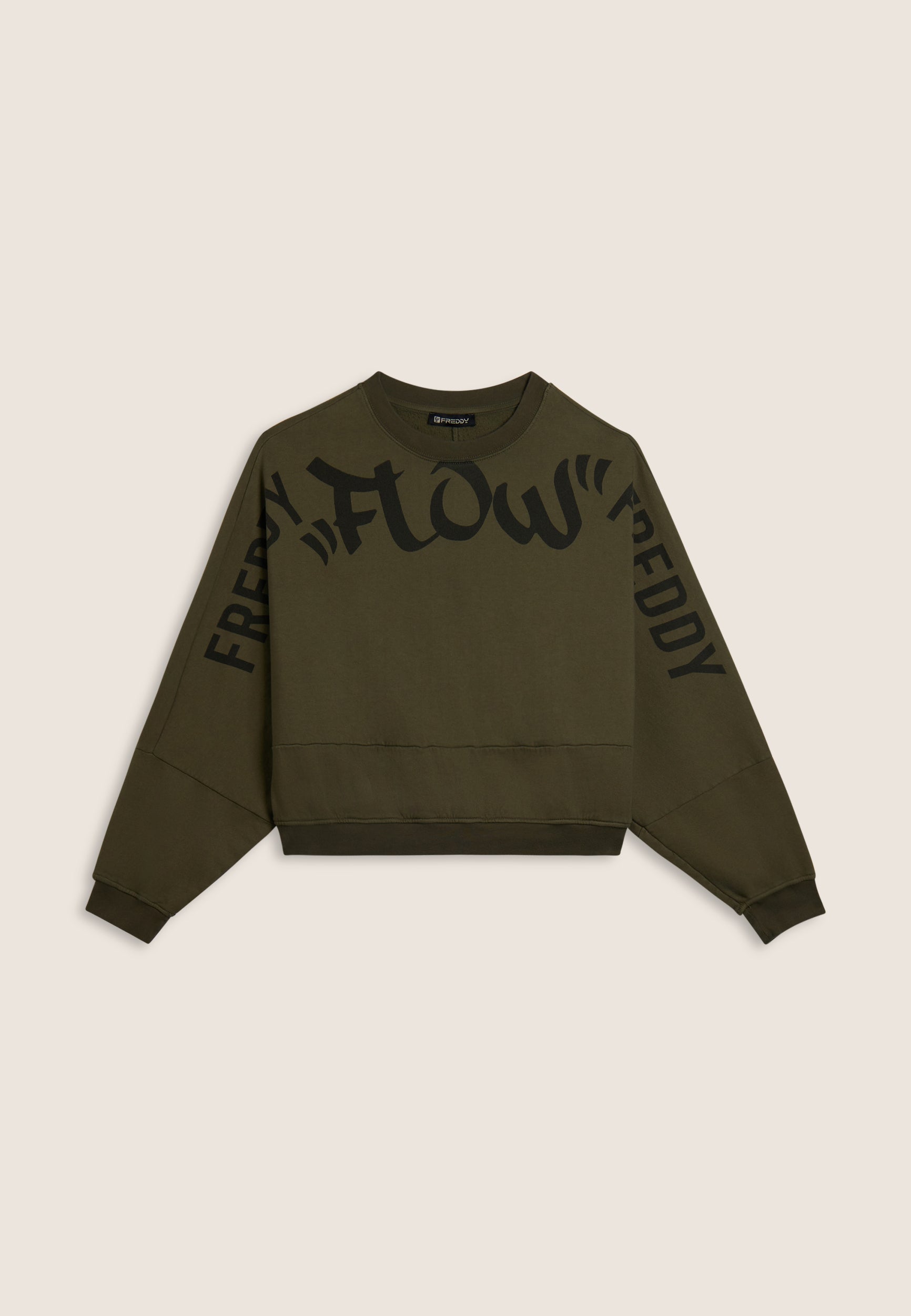 felpa-donna-freddy-oversize-cropped-con-maxi-stampa-flow image 5