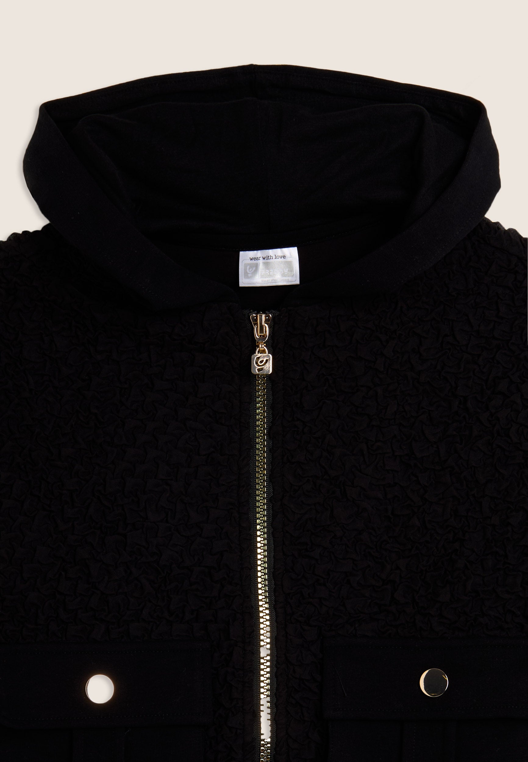 freddy-felpa-junior-in-teddy-con-cappuccio-zip-e-dettagli-dorati image 3