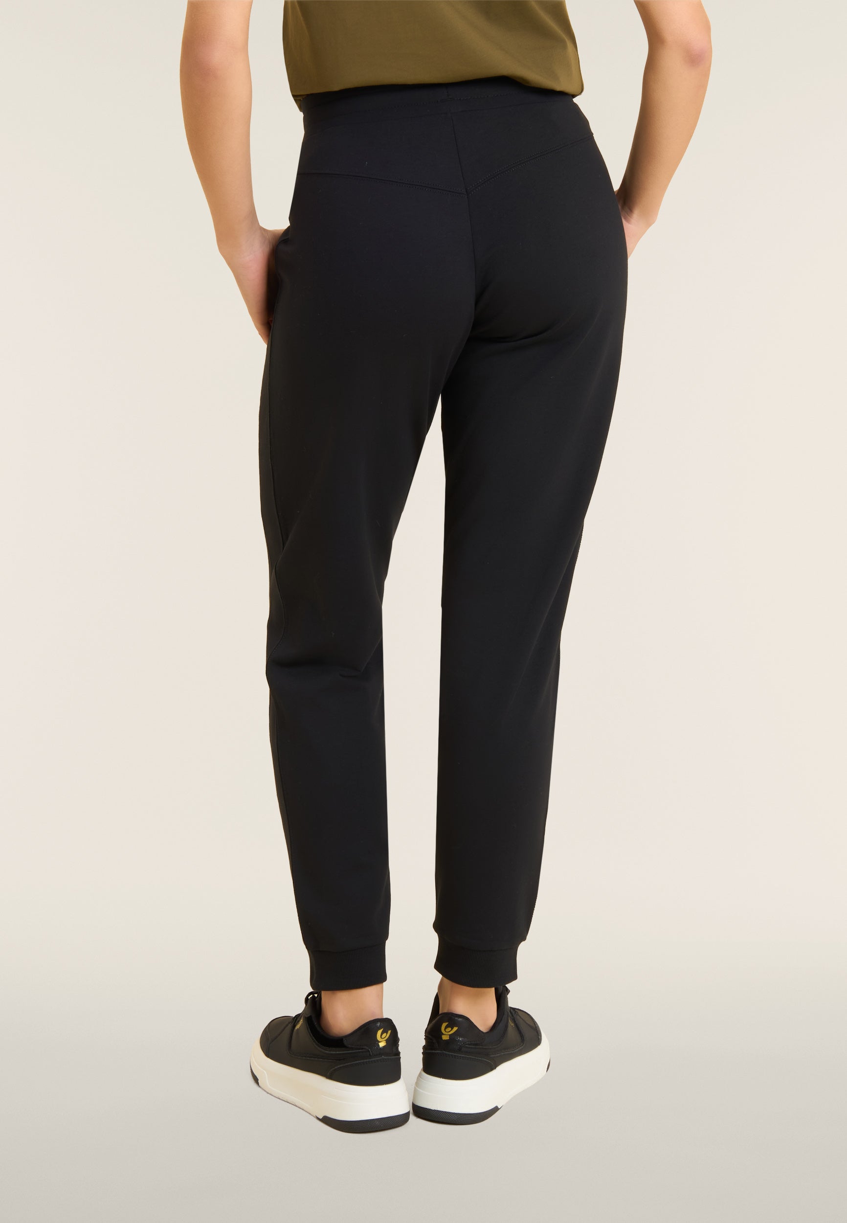 freddy-pantaloni-jogger-donna-regular-fit-fondo-a-polsino-felpa-garzata image 3