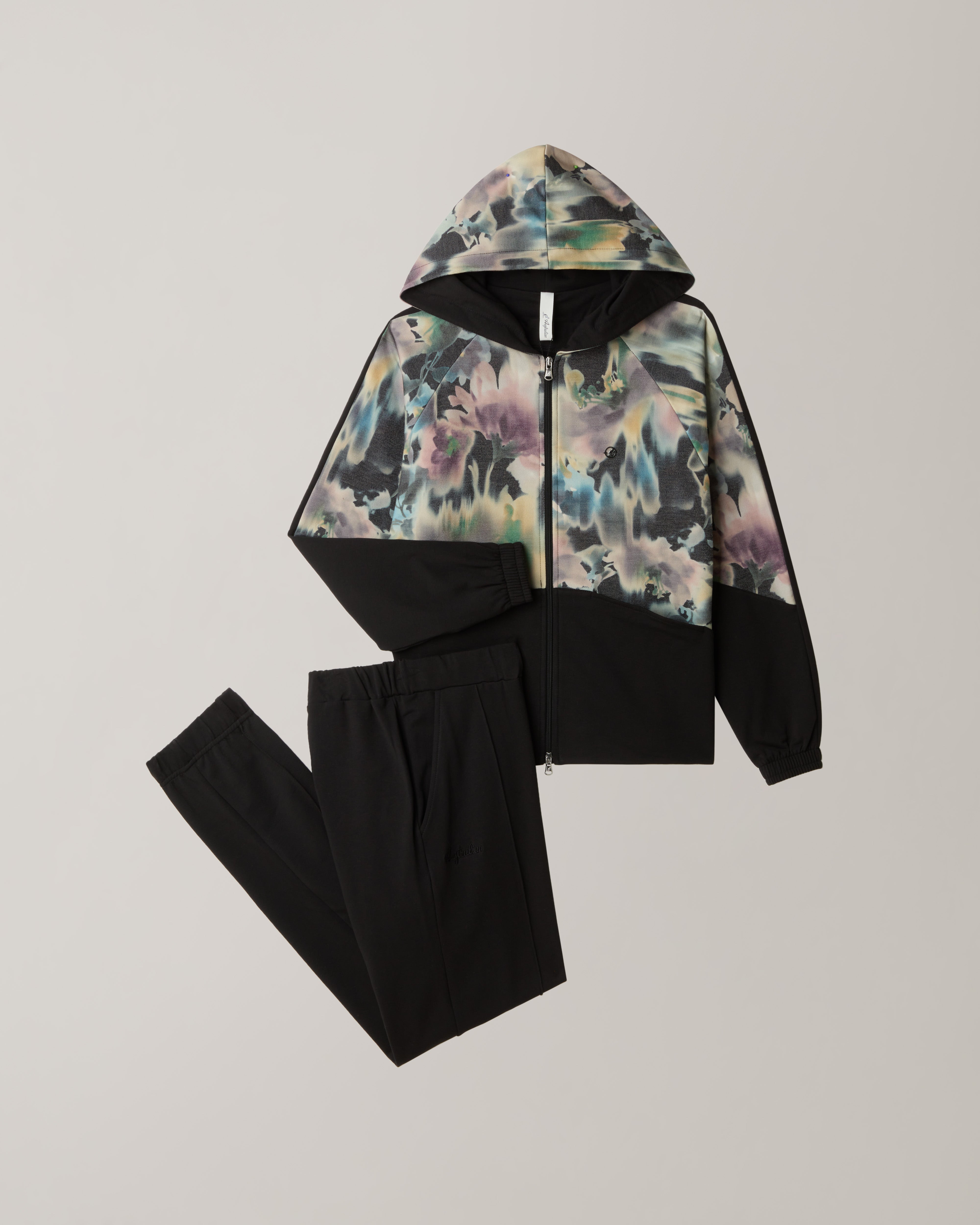 australian-dusty-fleece-tracksuit-tuta-donna-in-felpa-garzata-stampata-nera image 8