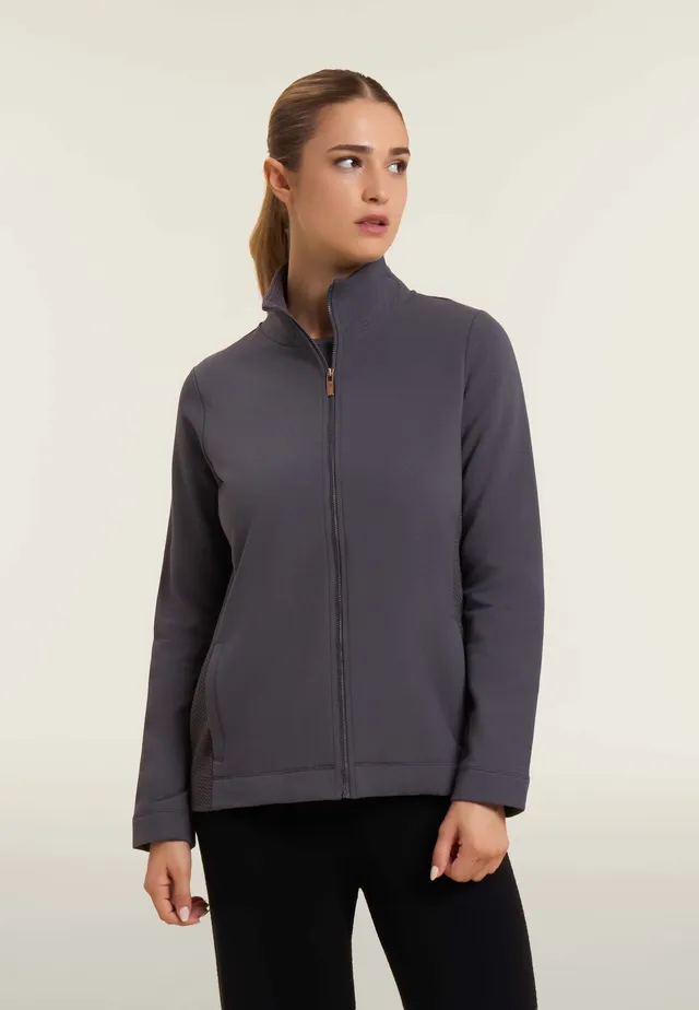 freddy-felpa-donna-full-zip-modal-con-inserti-micro-trecce image 1