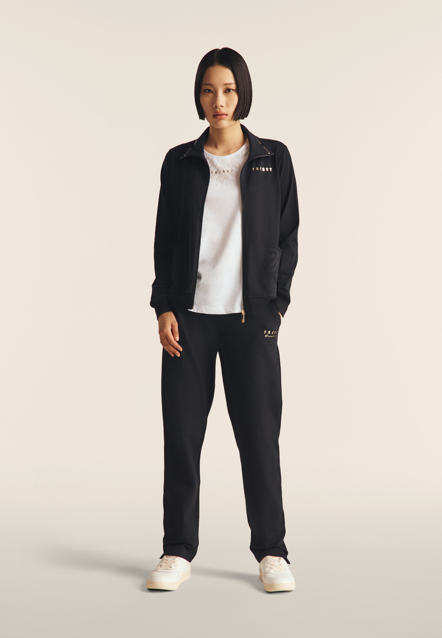 freddy-felpa-zip-leggera-collo-alto-dettagli-floreali image 2