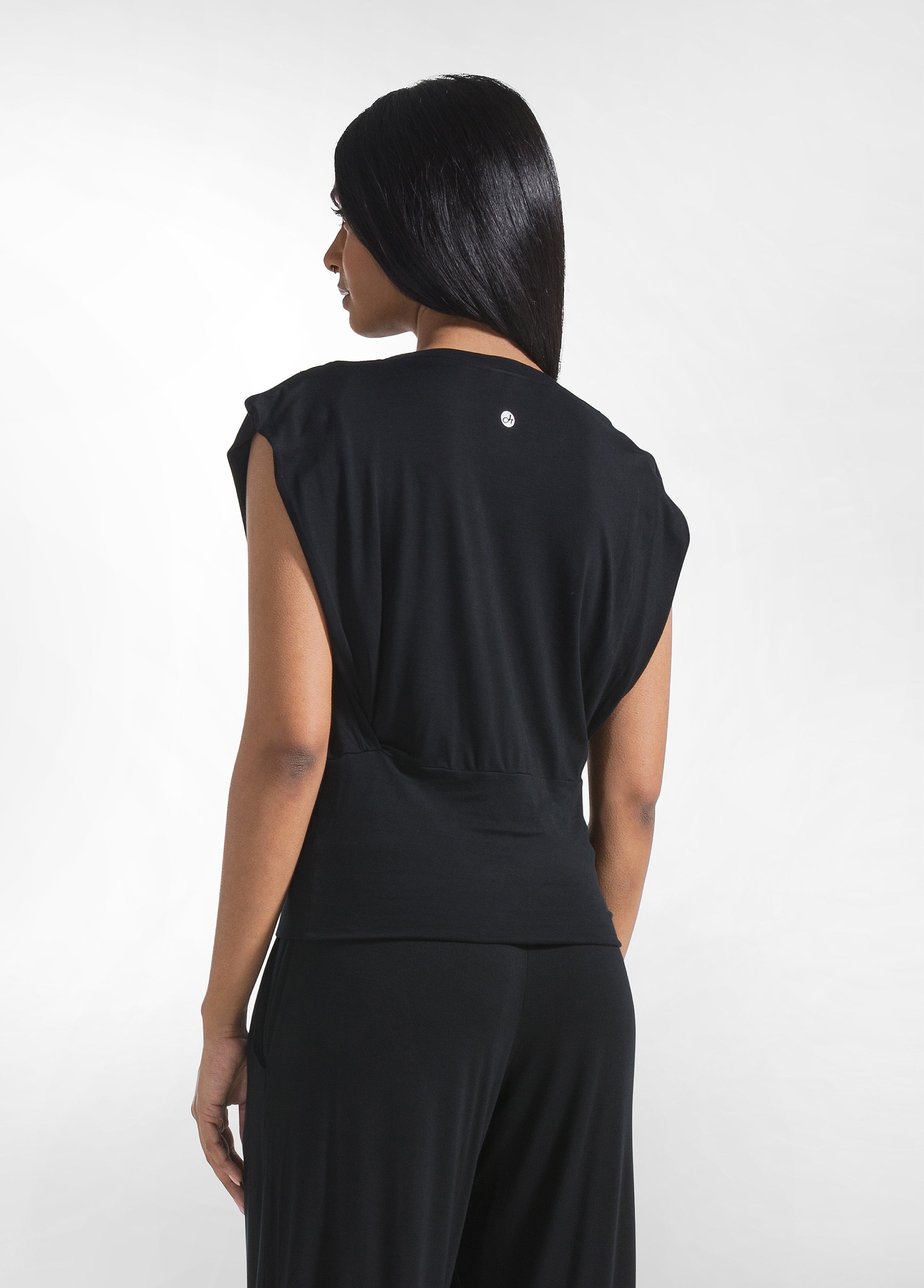 deha-t-shirt-viscosa-ecovero-d42280-nero-donna image 2