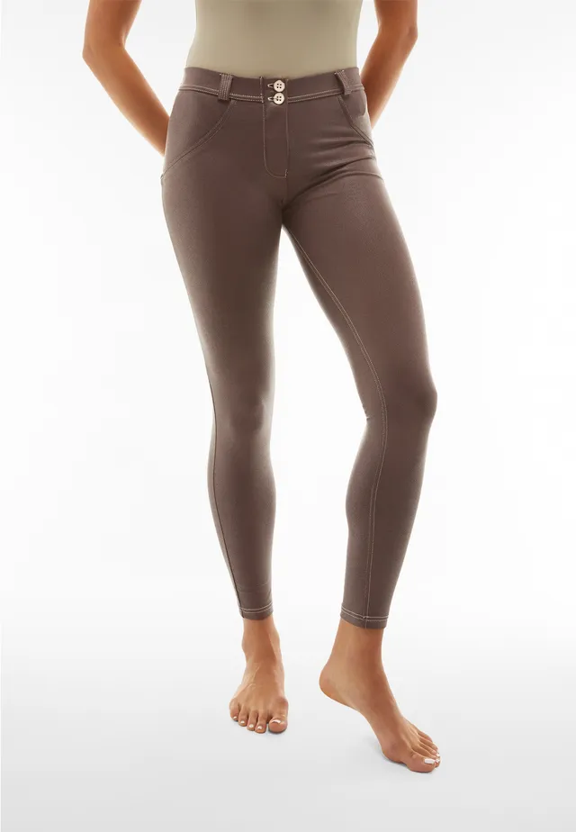 freddy-pantaloni-push-up-wr-up-vita-regular-similpelle-semi-lucida image 1