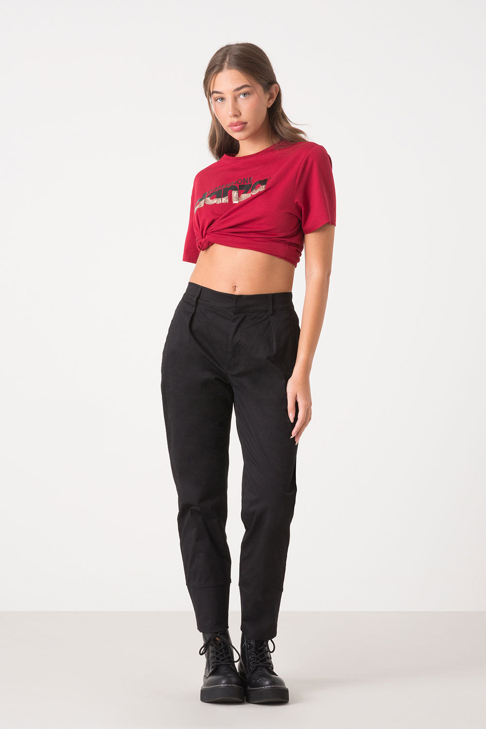 dimensione-danza-pantalone-donna-in-popeline-fondo-dritto-con-spacco image 3