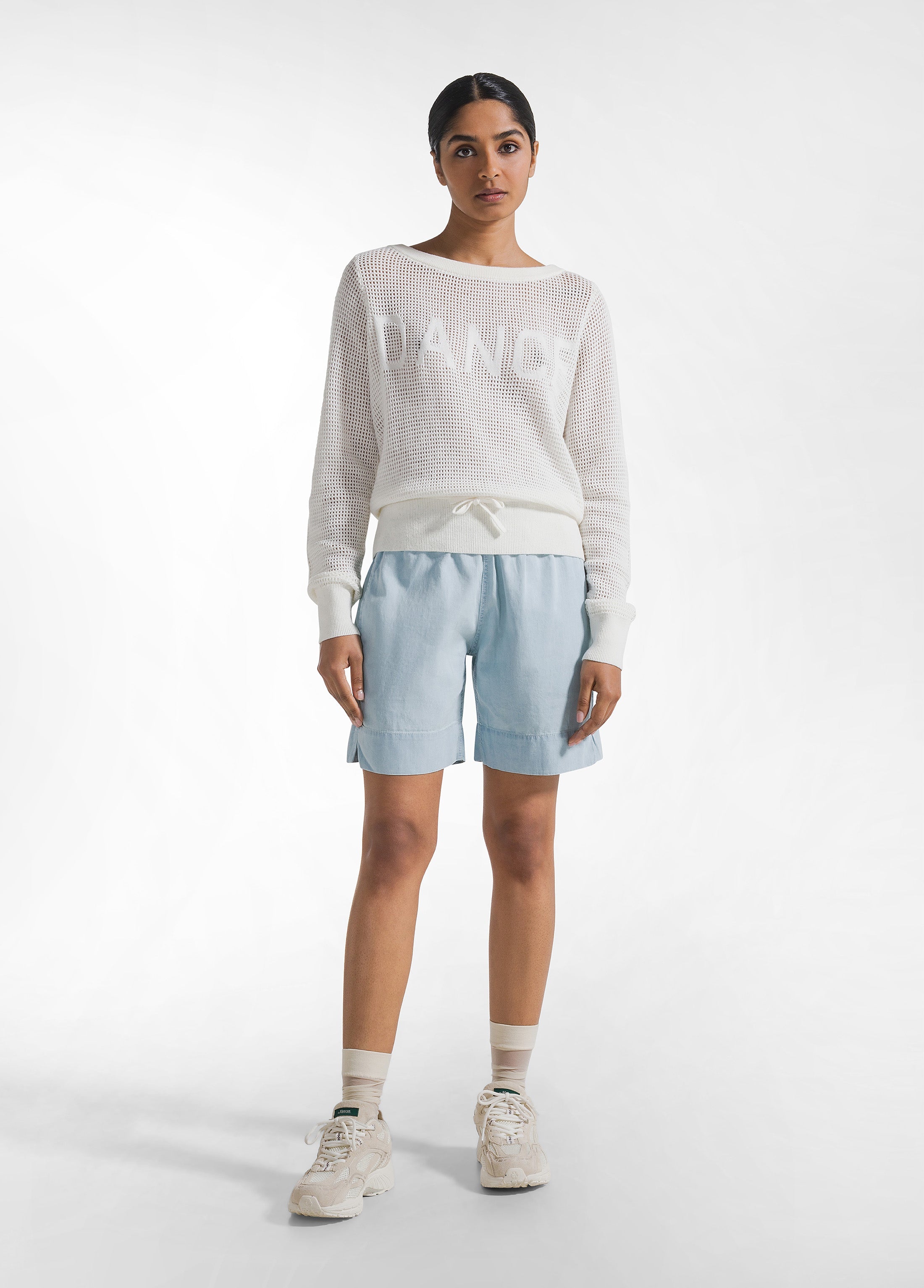 deha-shorts-denim-lyocell-blu-relaxed-vita-elasticizzata image 1