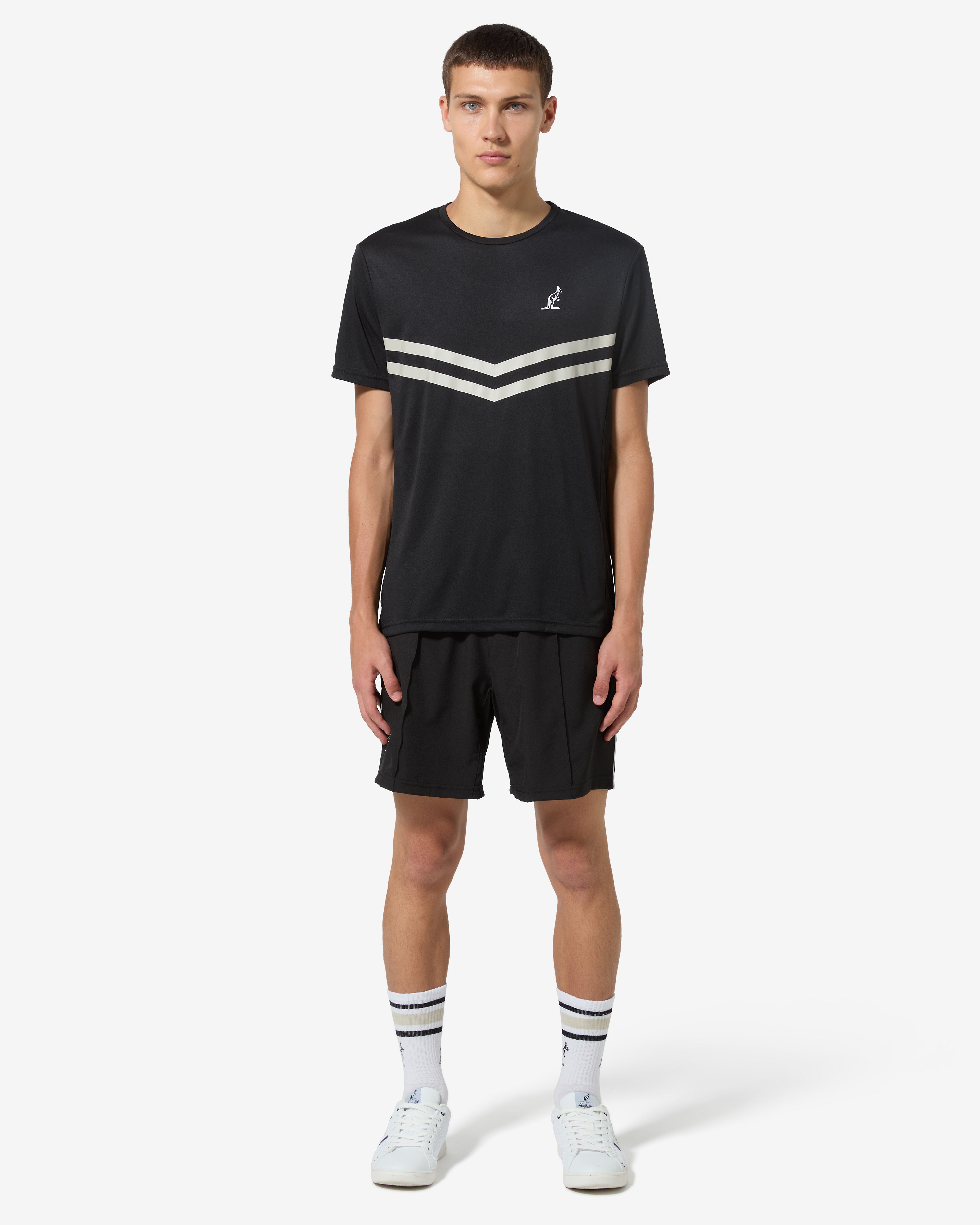 australian-tennis-crew-ace-t-shirt-maglia-tecnica-nero image 2
