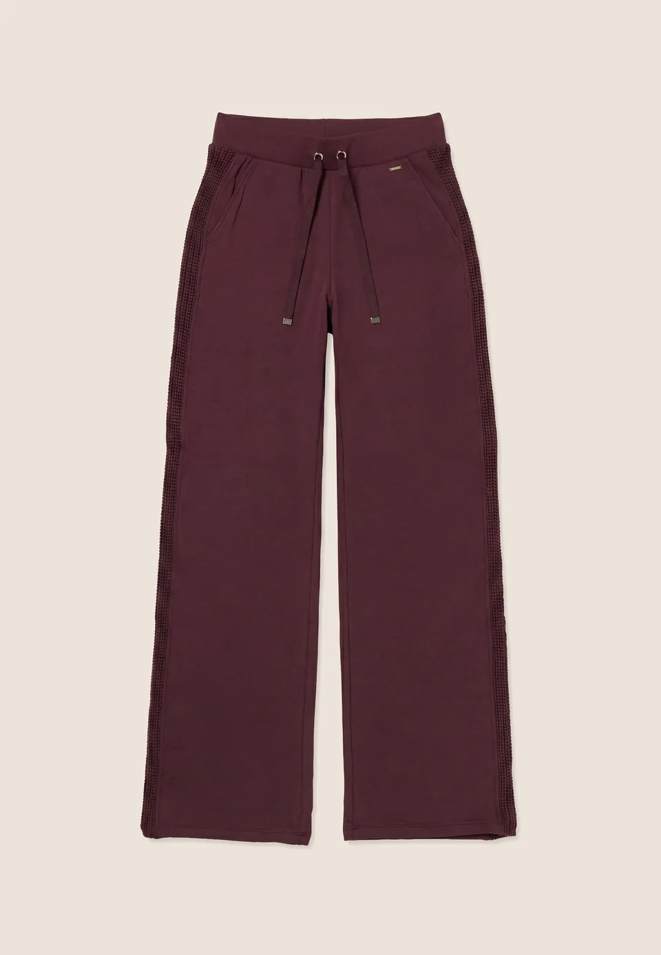 freddy-pantaloni-donna-wide-leg-in-modal-con-inserti-in-tricot image 1