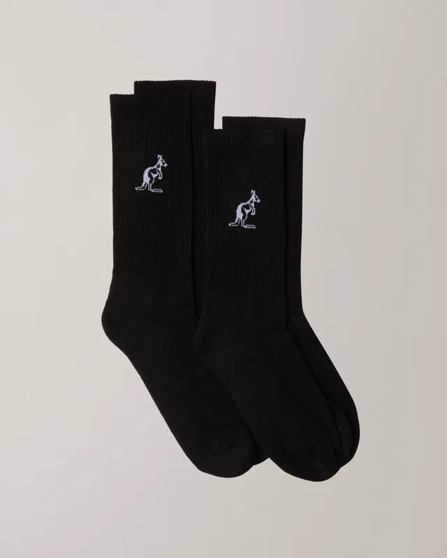 australian-bi-pack-calze-in-cotone-tennis-nero image 1