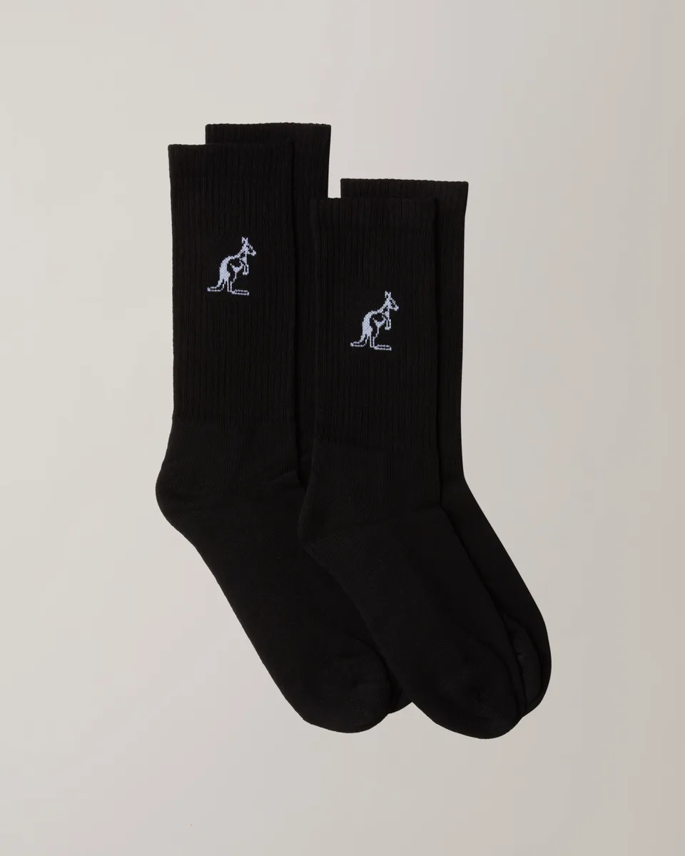 australian-bi-pack-calze-in-cotone-tennis-nero image 1