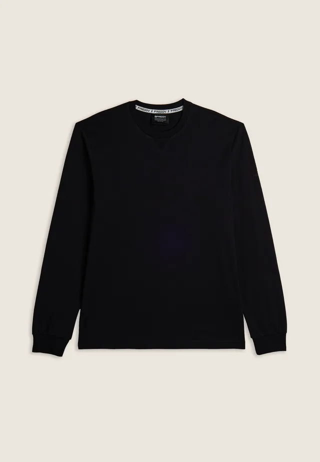 freddy-wr-up-t-shirt-manica-lunga-con-polsini-in-jersey-cotone image 1