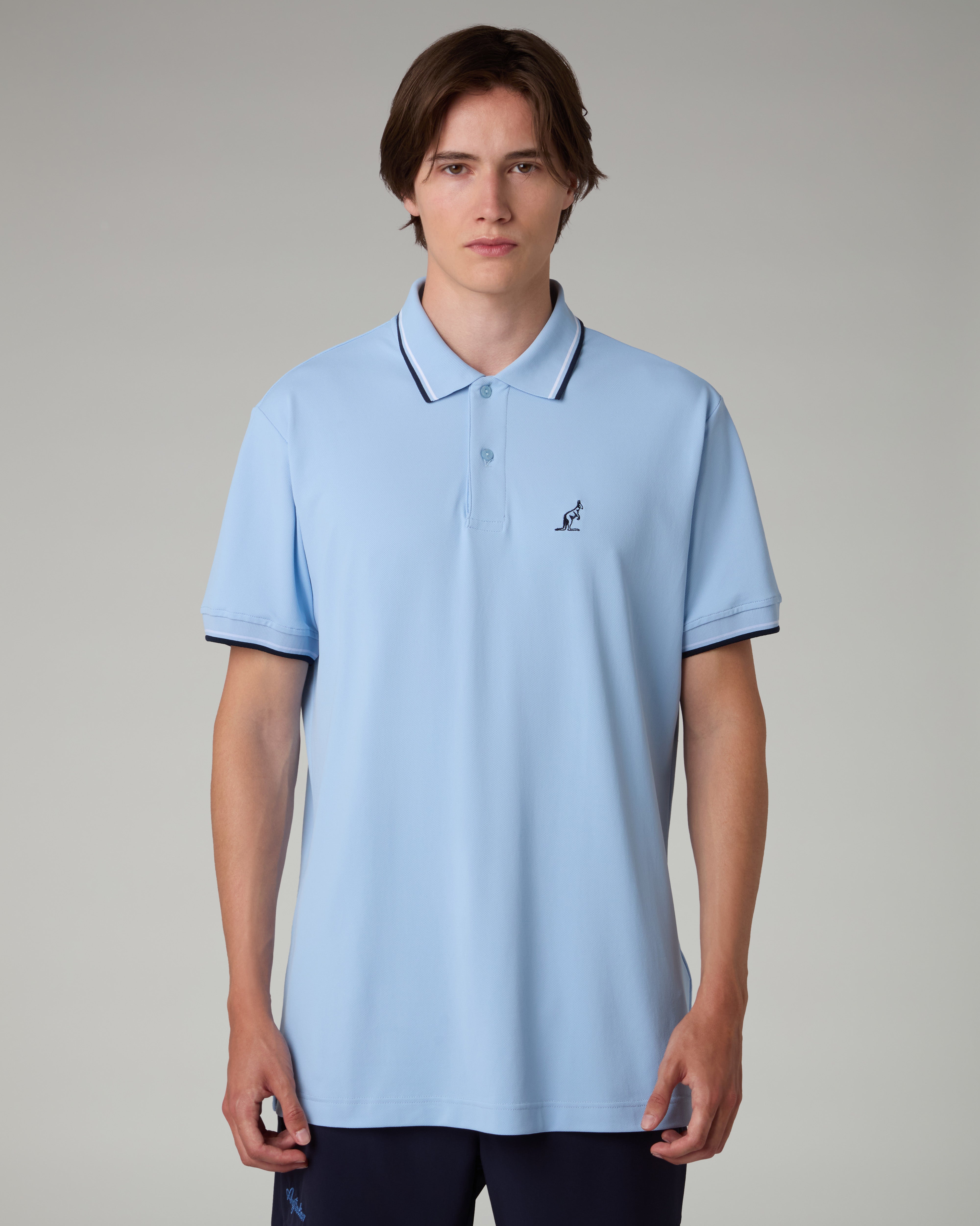 australian-2-stripes-polo-shirt-in-piquet-tecnico-azzurro-pastello image 1