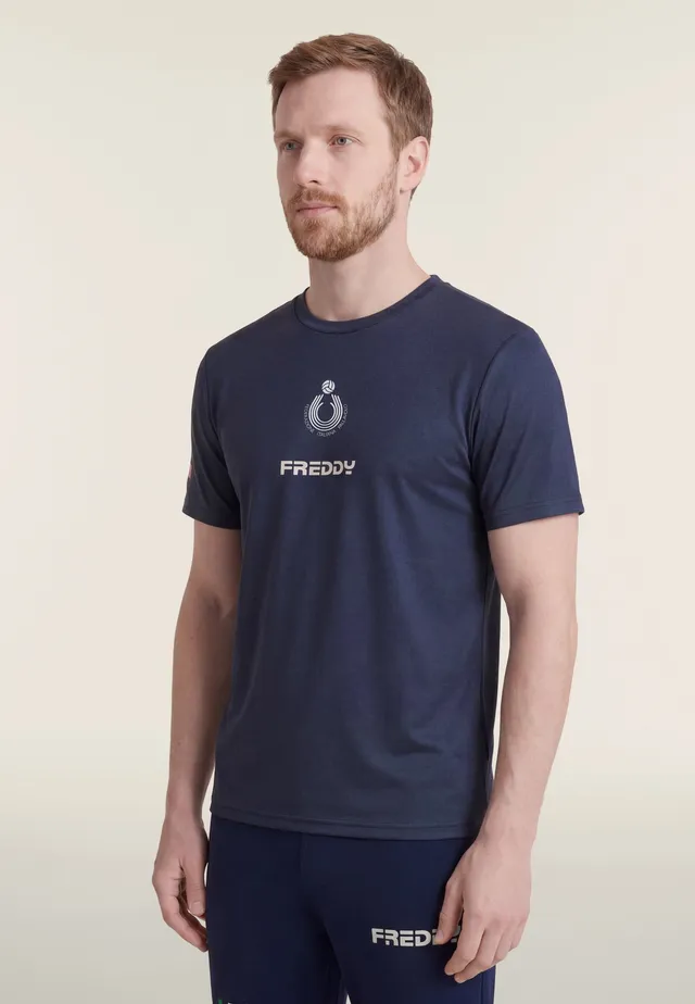 freddy-t-shirt-uomo-fipav-regular-fit-tessuto-tecnico-uv-50 image 1