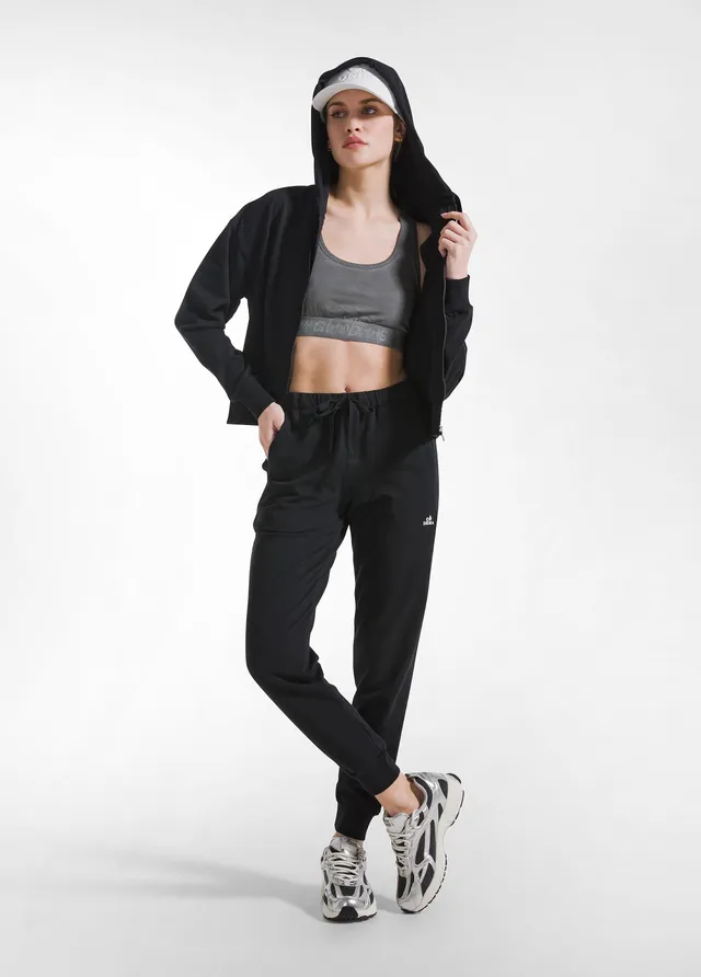 deha-d42255-jogger-in-tessuto-stretch-nero image 1