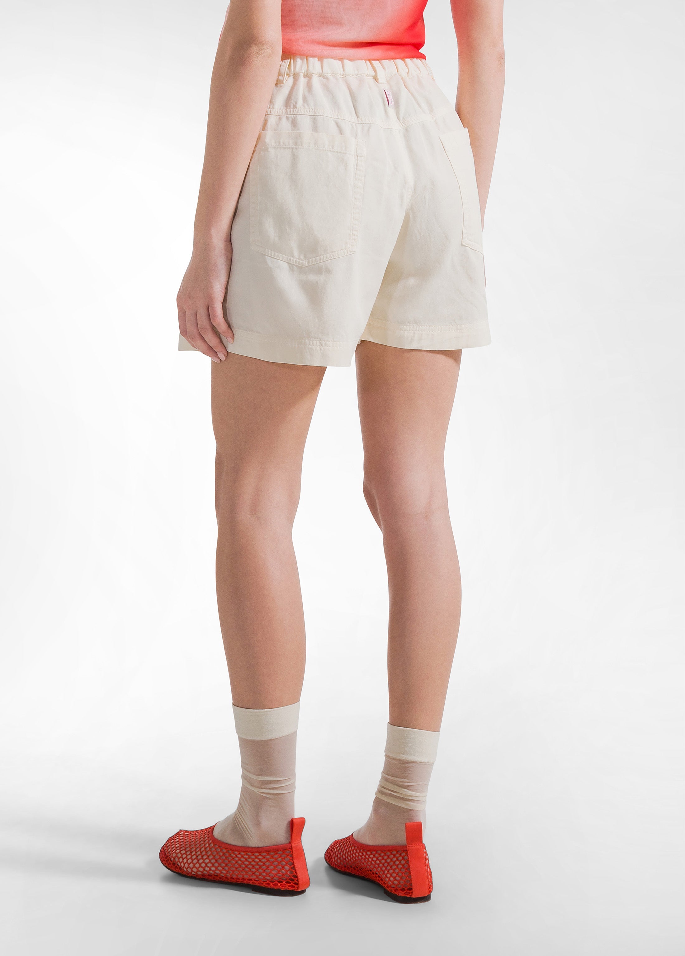 deha-shorts-in-twill-di-lyocell-bianco image 3