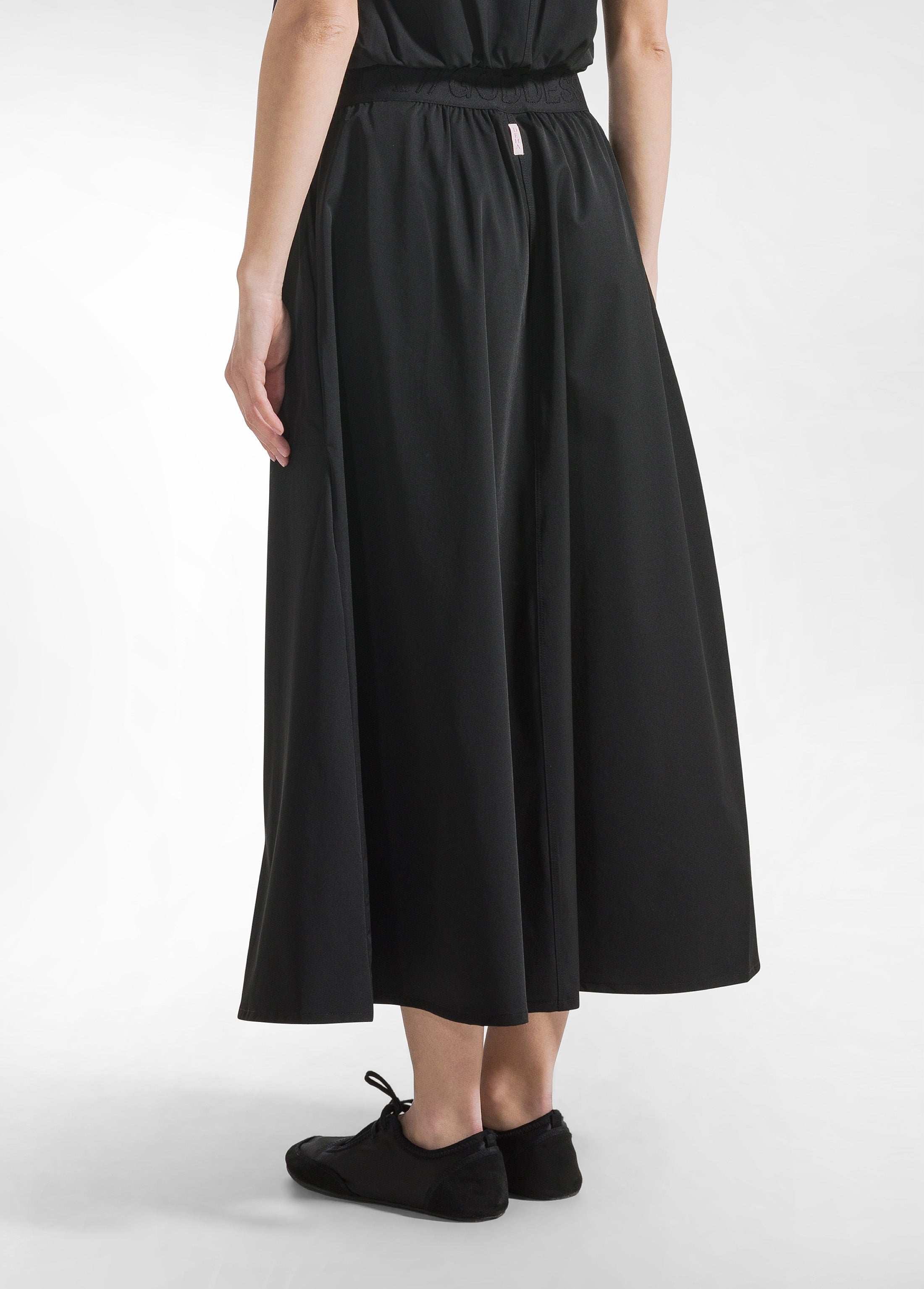 deha-gonna-lunga-in-nylon-con-logo-nero image 3