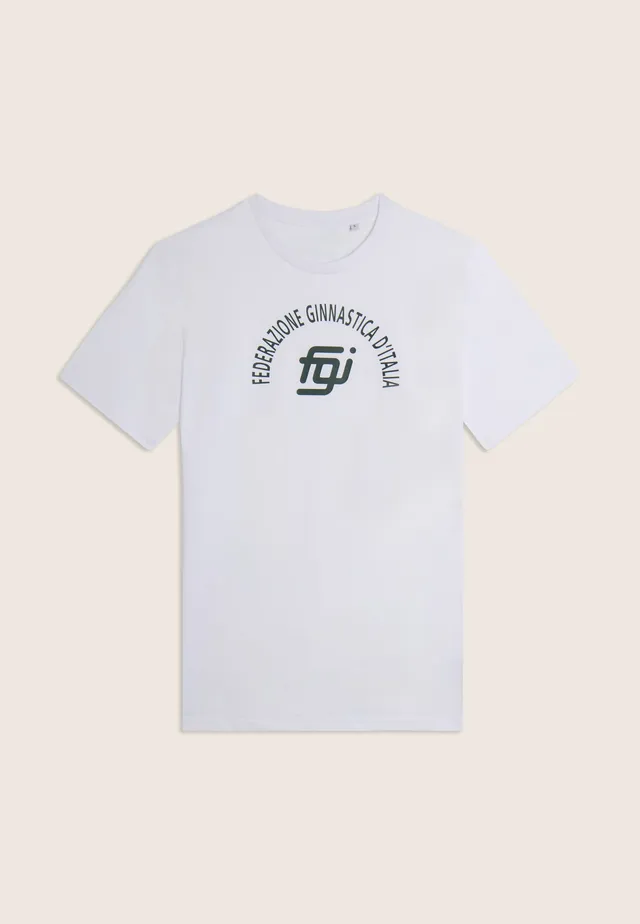 freddy-t-shirt-unisex-federazione-ginnastica-d-italia-logo-centrale-100-cotone image 1