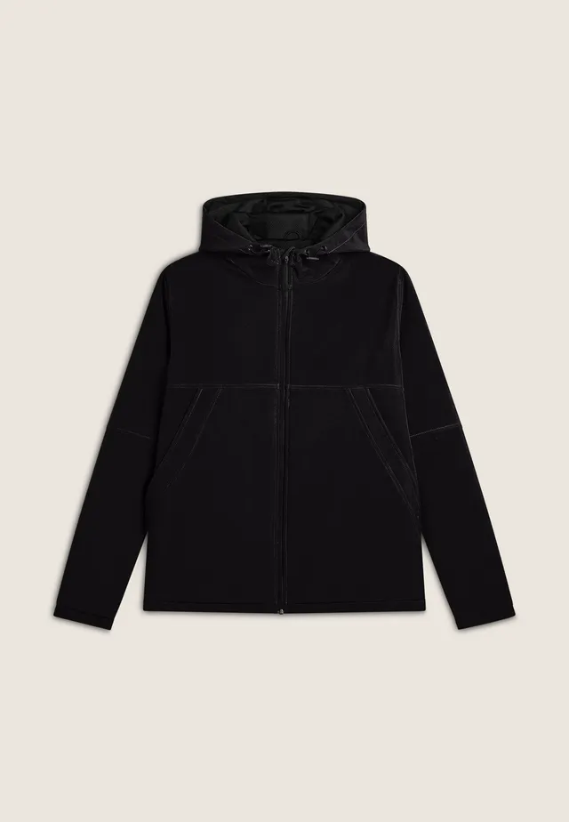 freddy-giacca-uomo-regular-fit-in-nylon-soft-shell-con-cappuccio image 1
