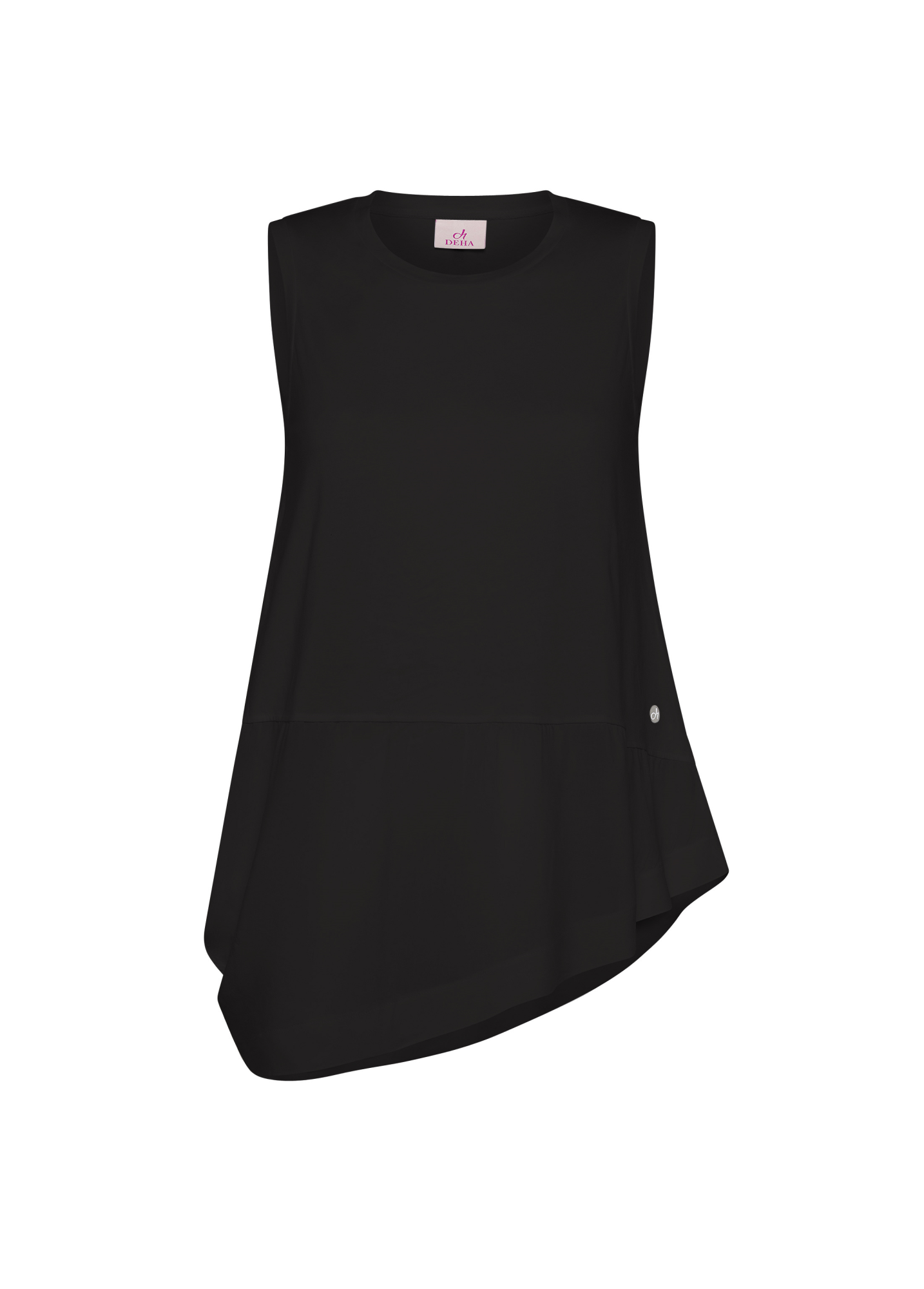 deha-top-asimmetrico-inserti-mussola-nero image 3