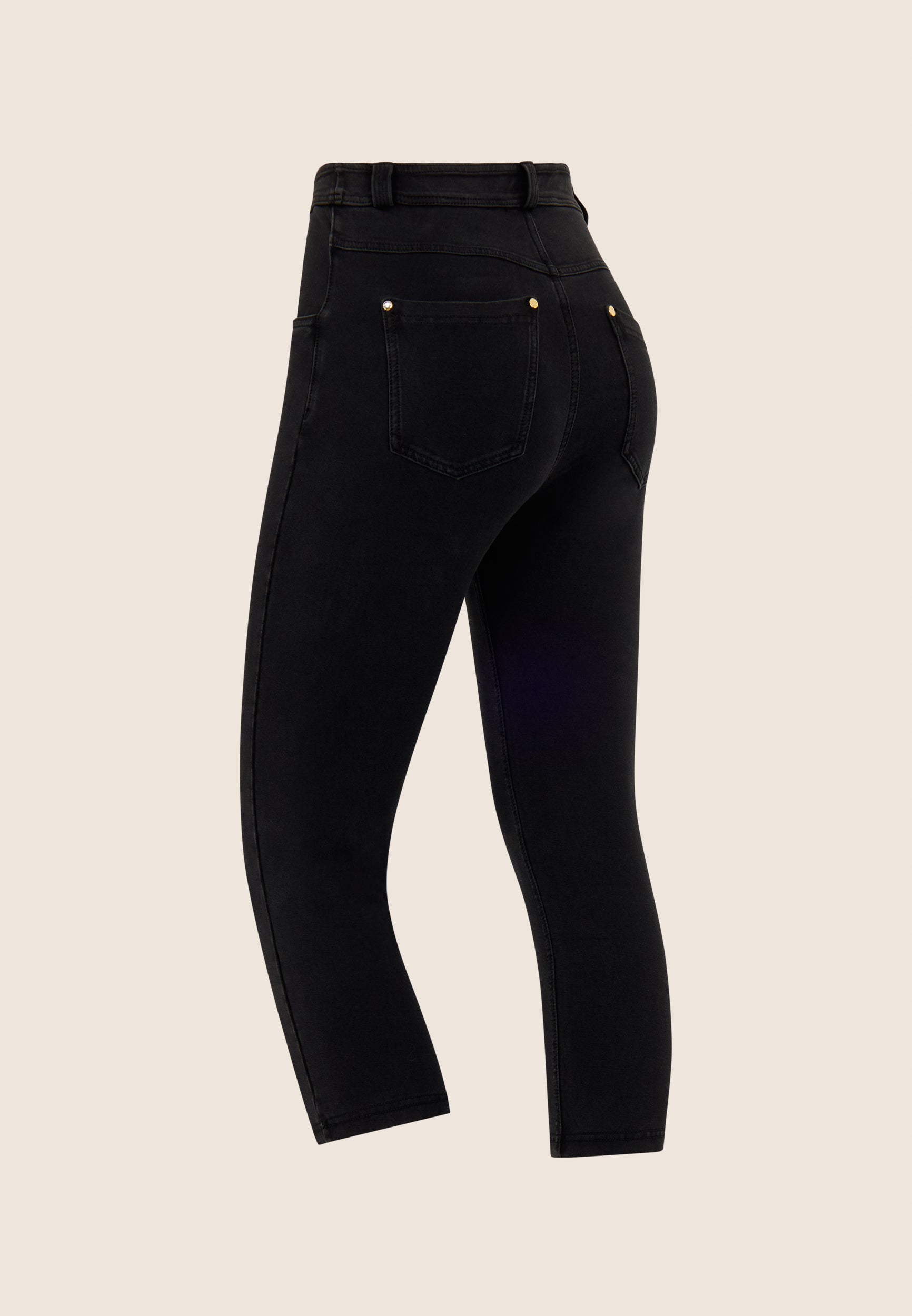freddy-pantaloni-capri-effetto-denim-5-tasche-vita-alta-skinny image 7