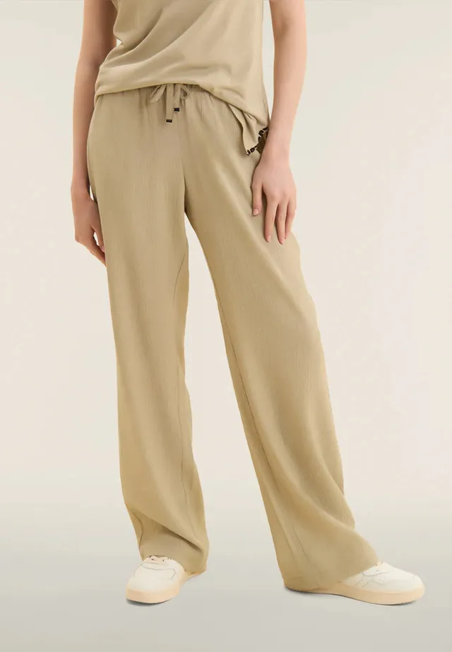 freddy-pantaloni-wide-leg-donna-fluido-crinkle-full-length image 1