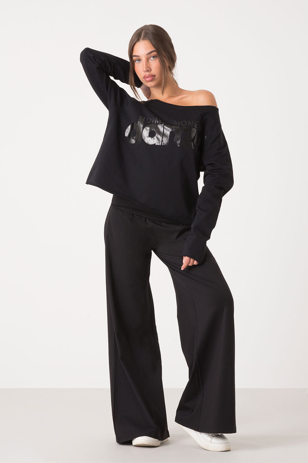 dimensione-danza-ballet-magliaccia-felpa-garzata-maniche-lunghe-donna image 3