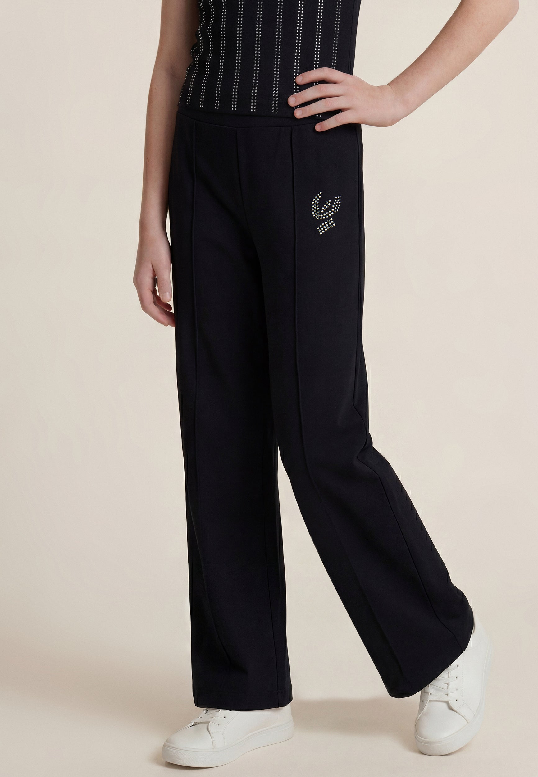 freddy-leggings-flare-bambina-e-ragazza-con-logo-strass image 1