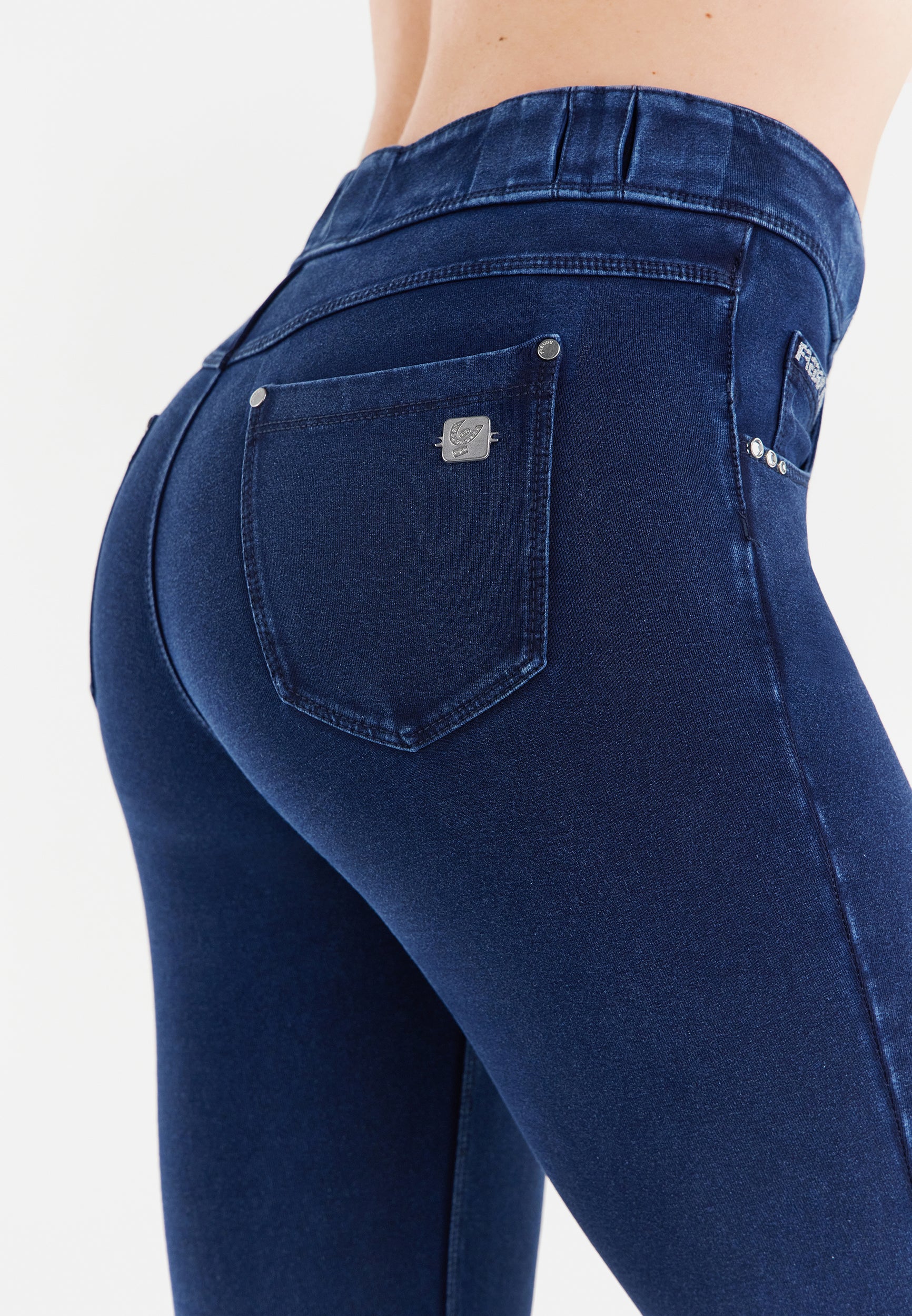 freddy-n-o-w-pants-slim-fit-effetto-denim-fondo-stretto image 3