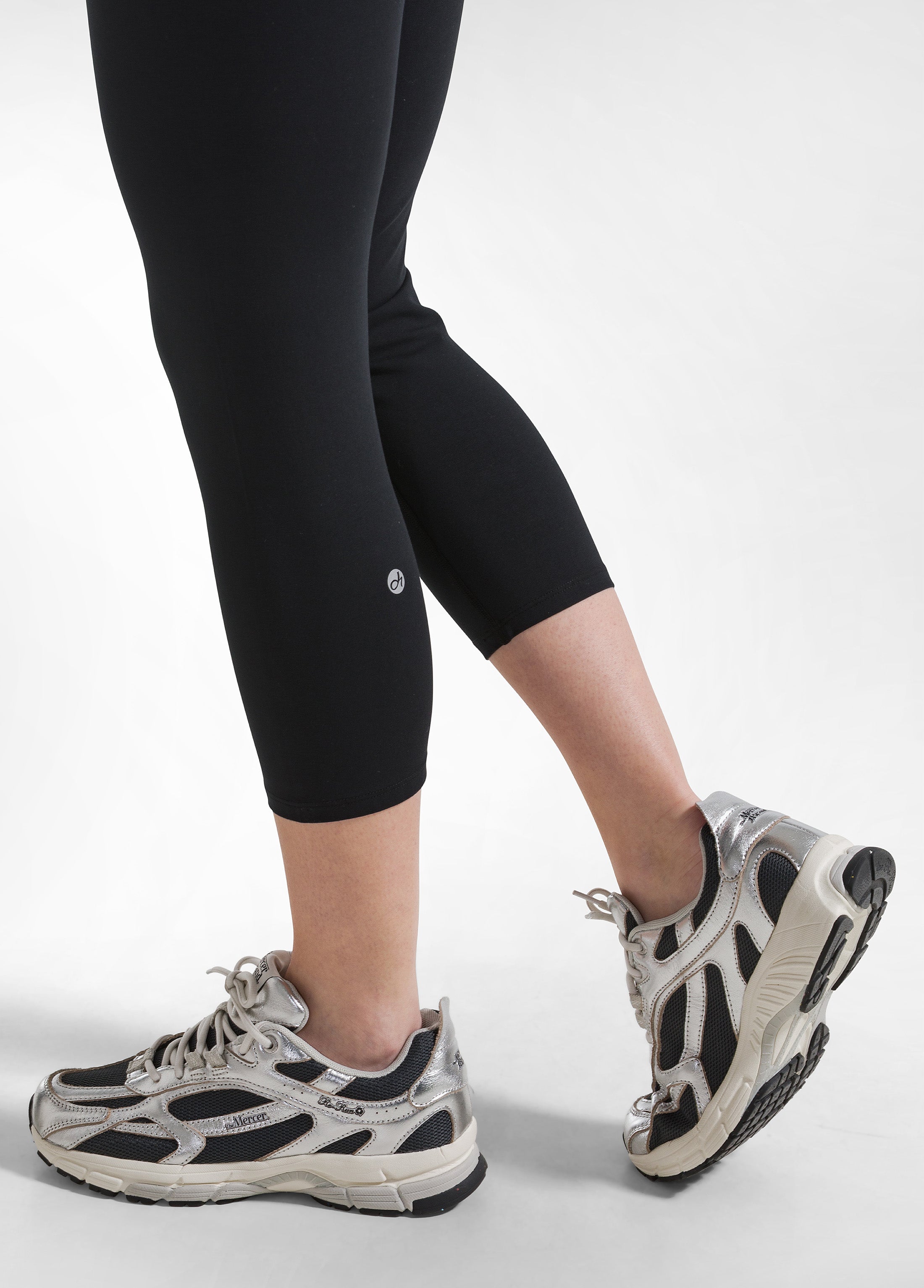 deha-leggings-stretch-7-8-nero-tinta-unita image 4