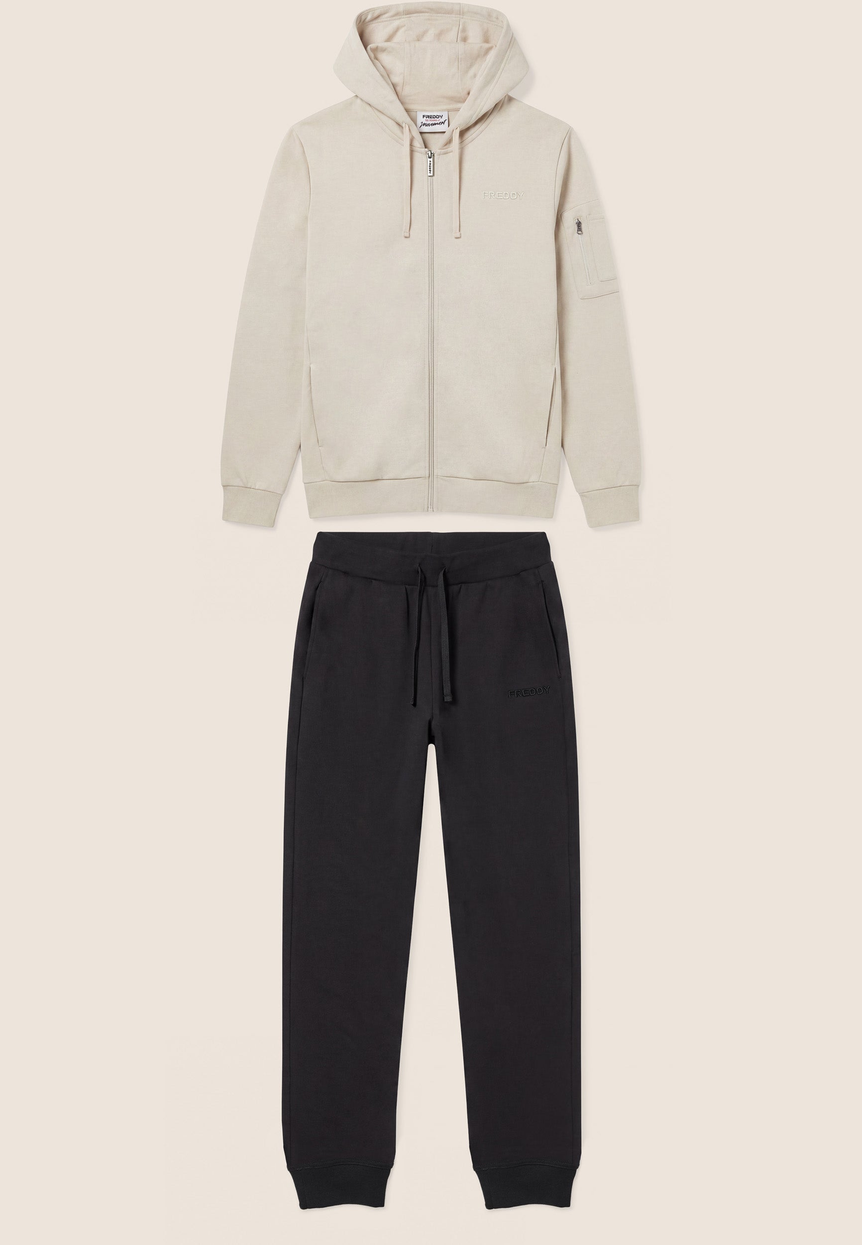 freddy-tuta-sportiva-da-uomo-in-felpa-garzata-con-zip-e-cappuccio-regular image 8