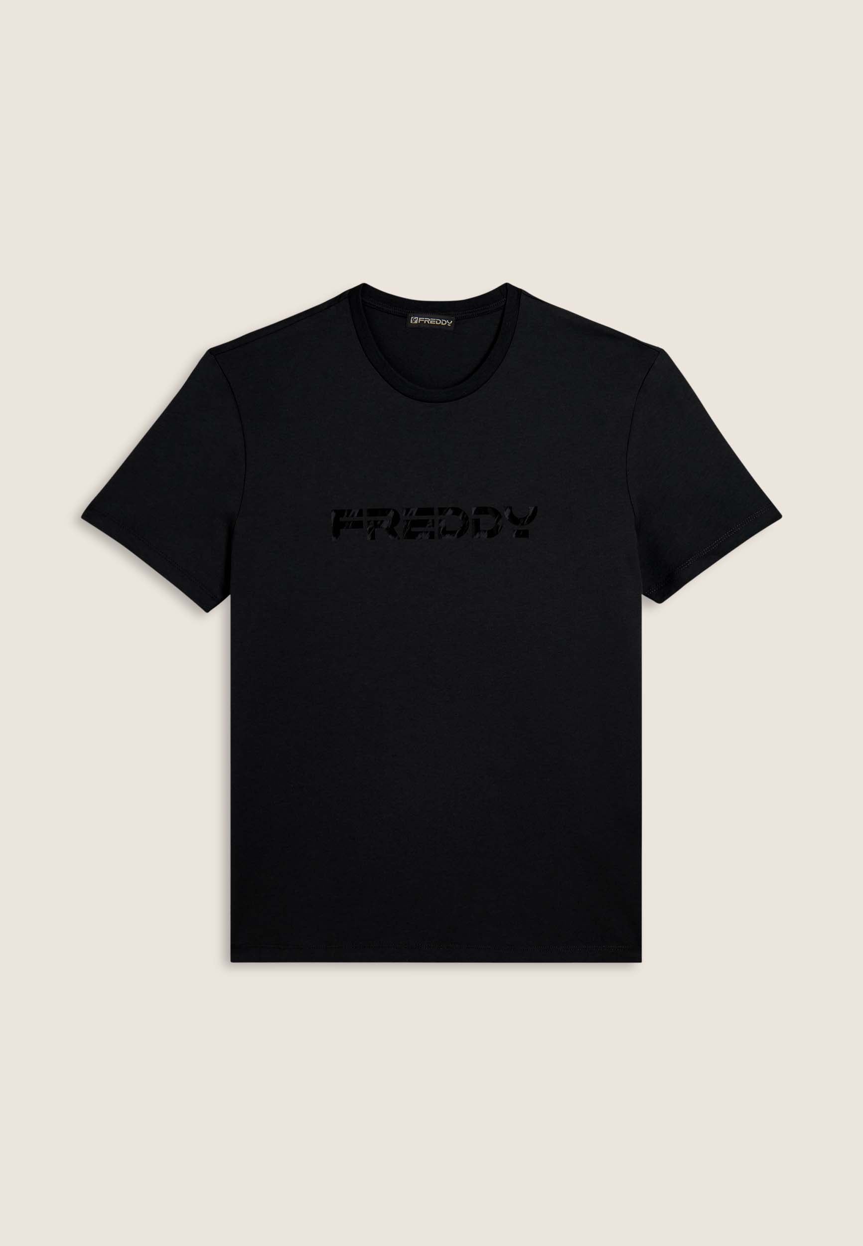 freddy-t-shirt-uomo-con-logo-sfumato-centrale-in-jersey-100-cotone image 4