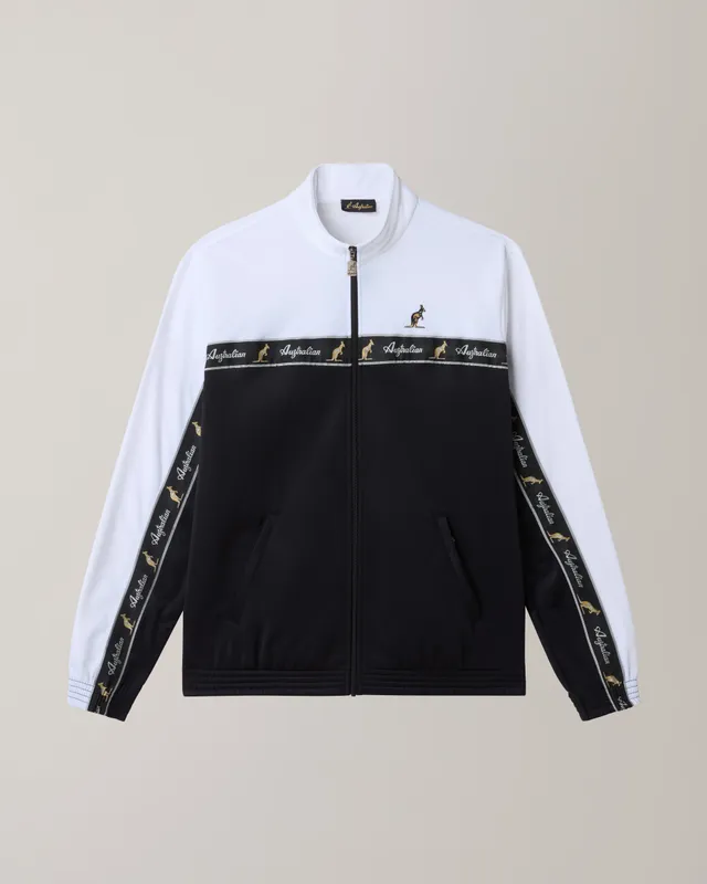 australian-duo-track-jacket-giacca-tuta-acetato-bianca-full-zip image 1