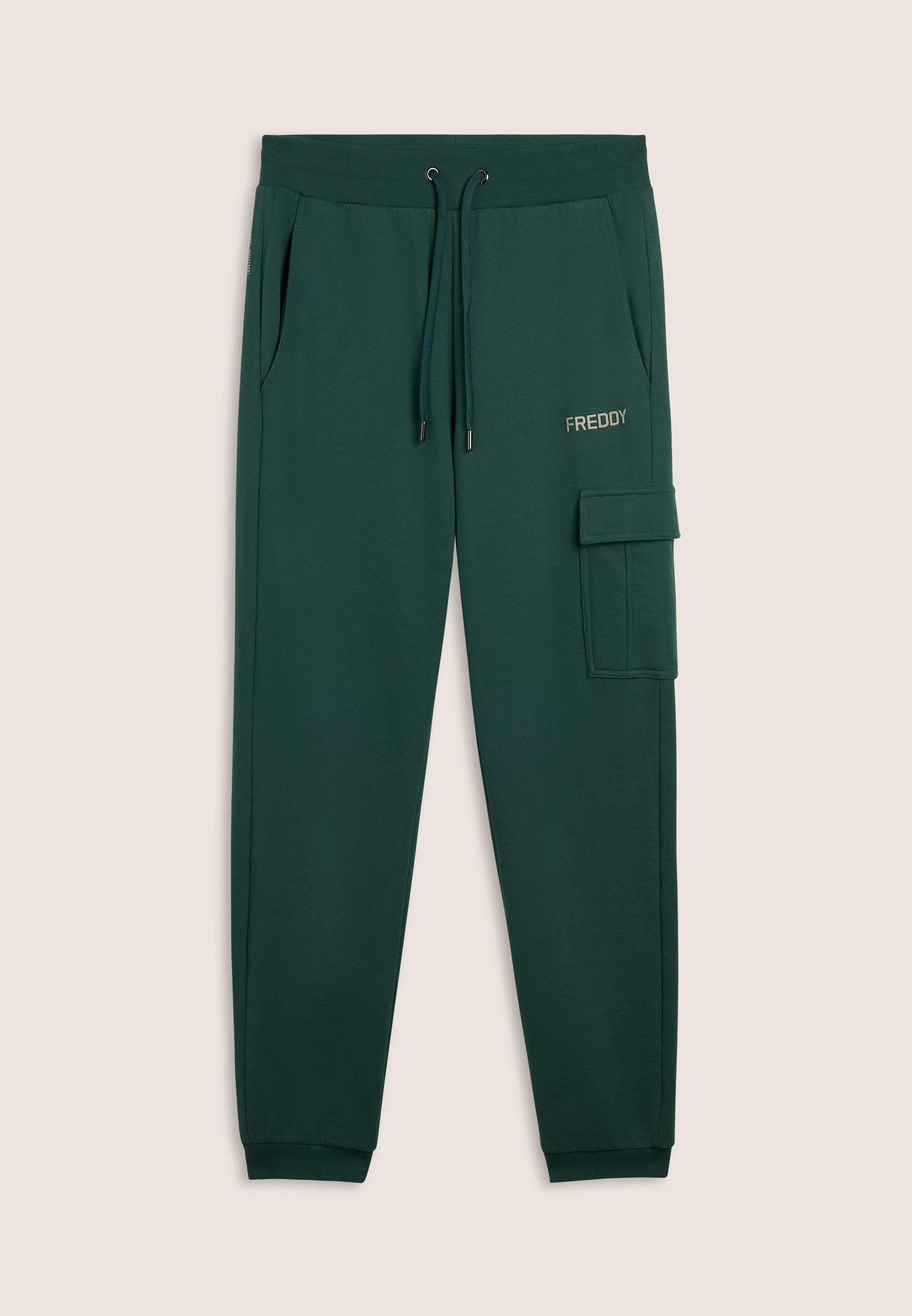 freddy-pantaloni-cargo-felpa-cotone-con-tasca-applicata image 5