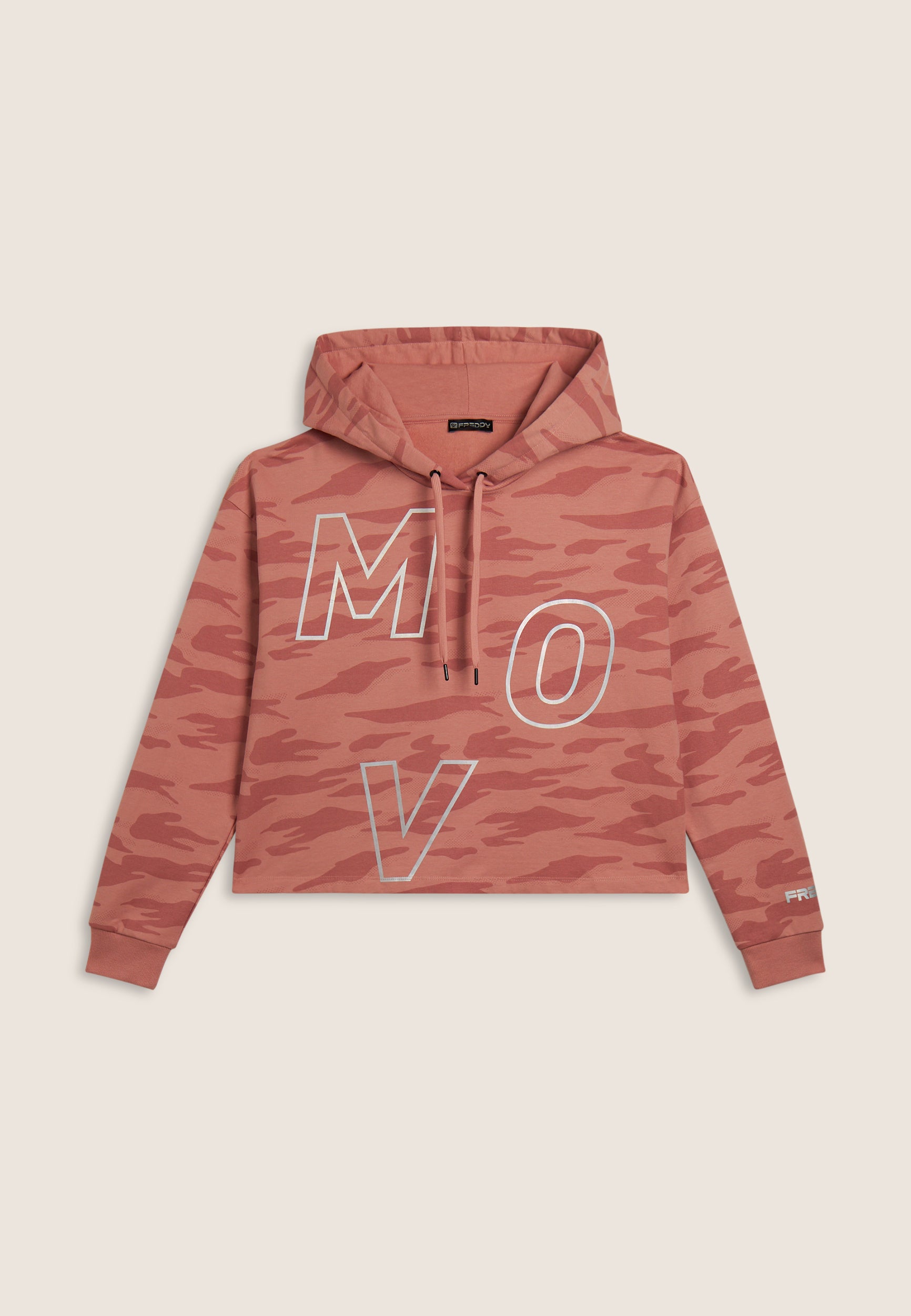 freddy-mov-felpa-donna-cropped-camouflage-con-cappuccio image 5