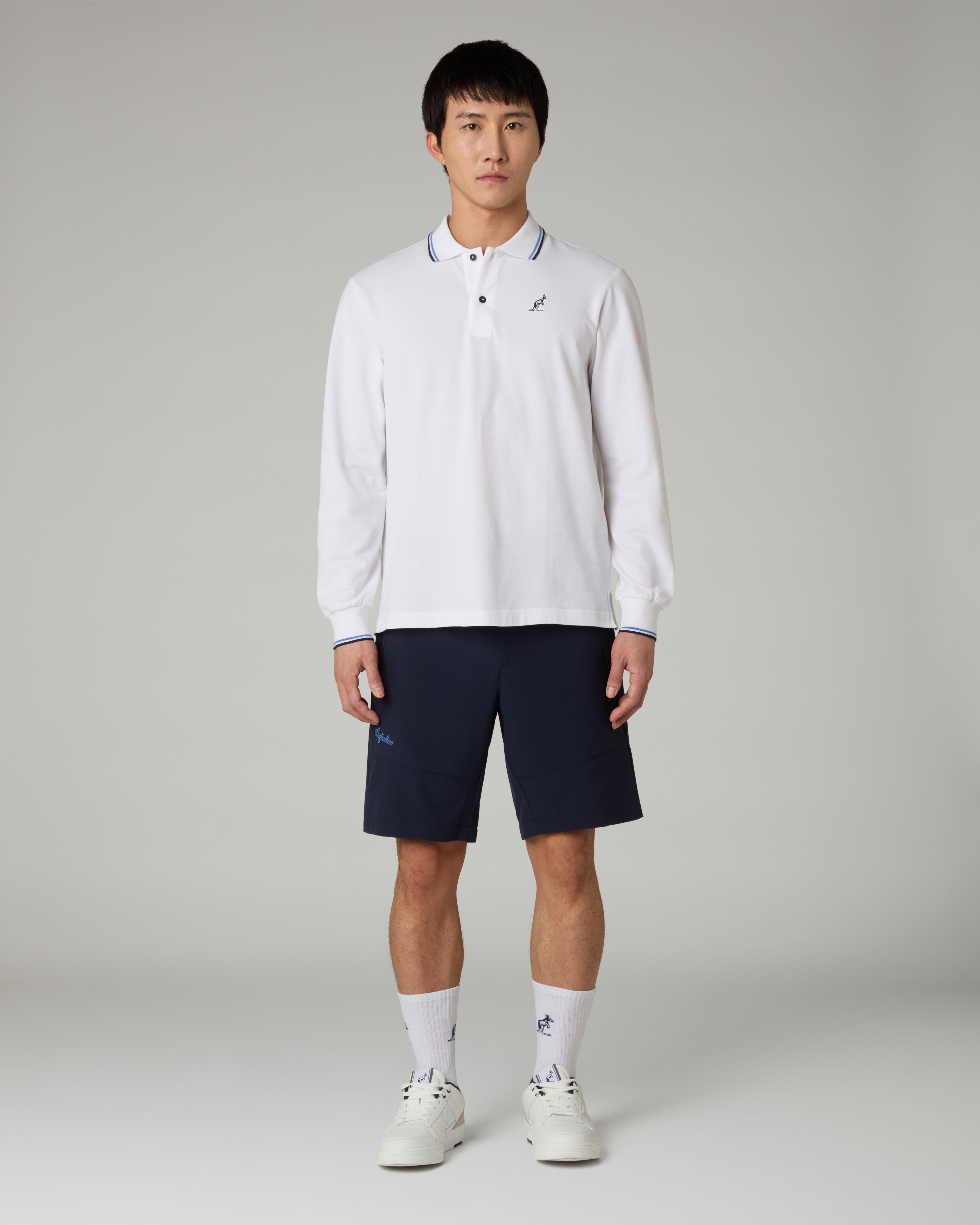 australian-long-sleeves-polo-shirt-manica-lunga-piquet image 2