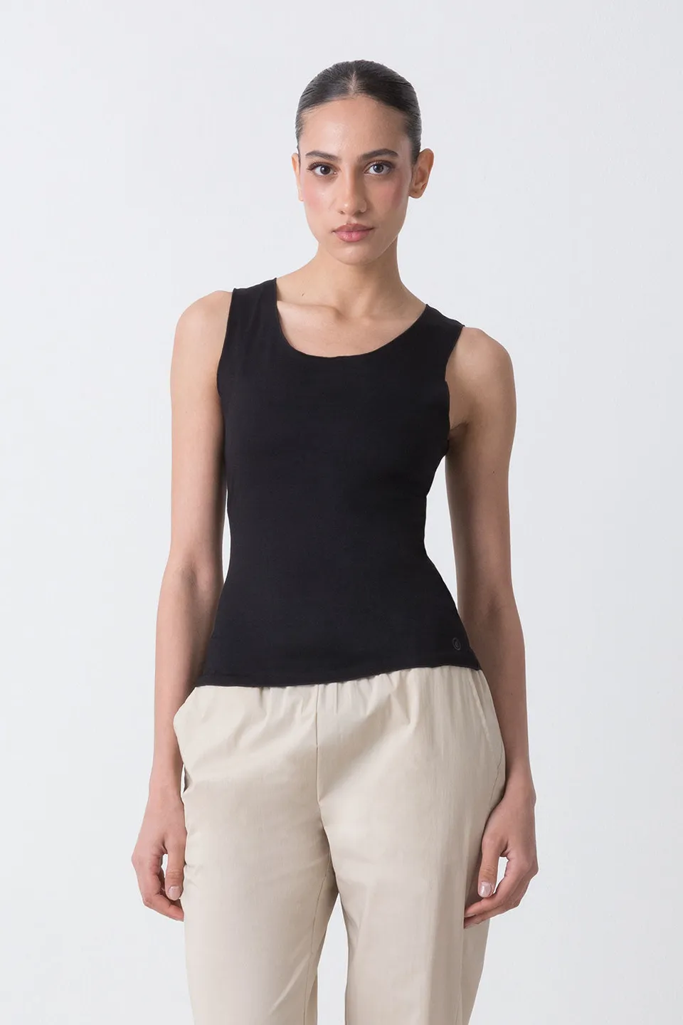 dimensione-danza-basic-canotta-in-jersey-elasticizzato-canotta-donna-aderente image 1