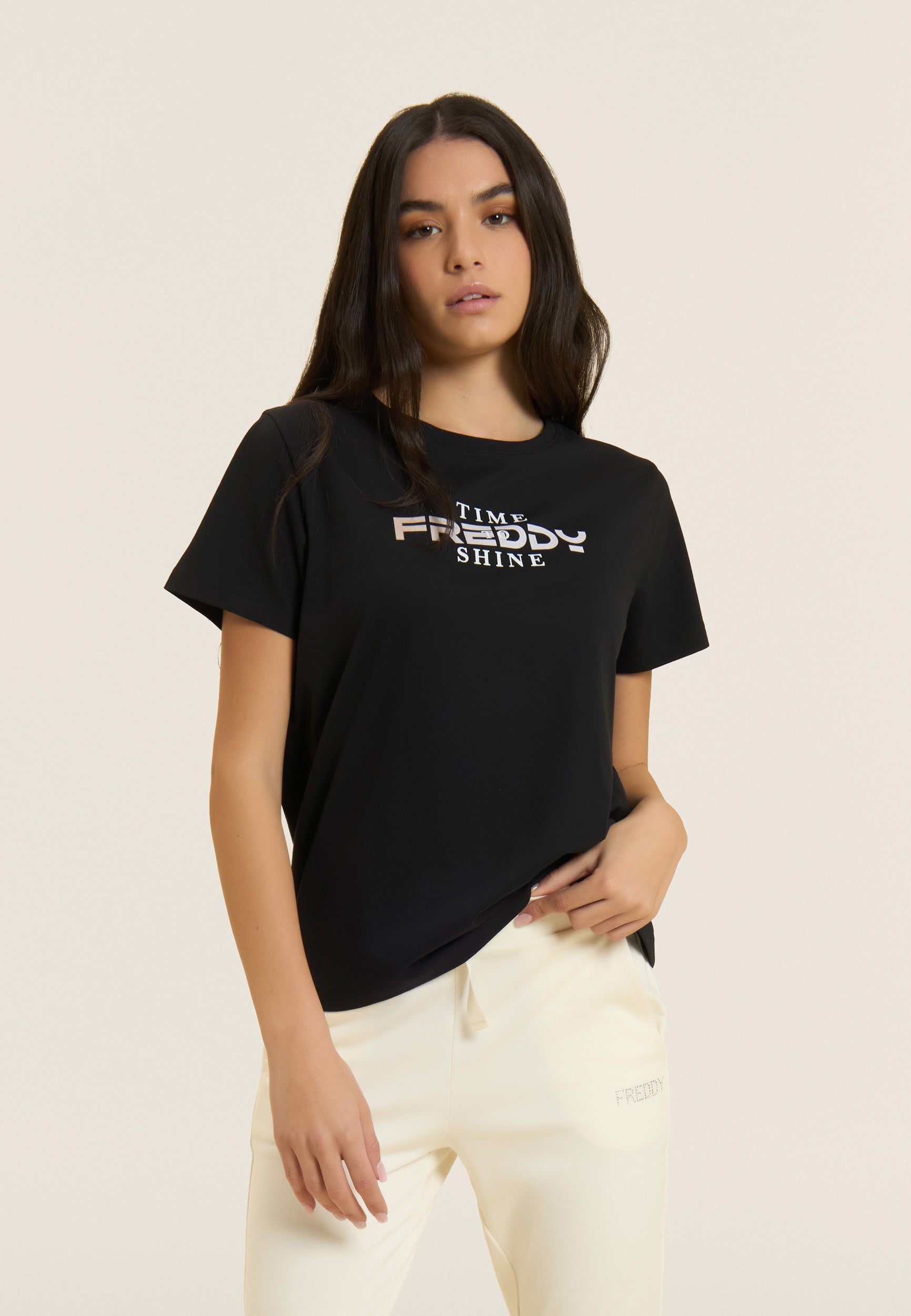 freddy-t-shirt-comfort-fit-logo-freddy-time-shine image 1