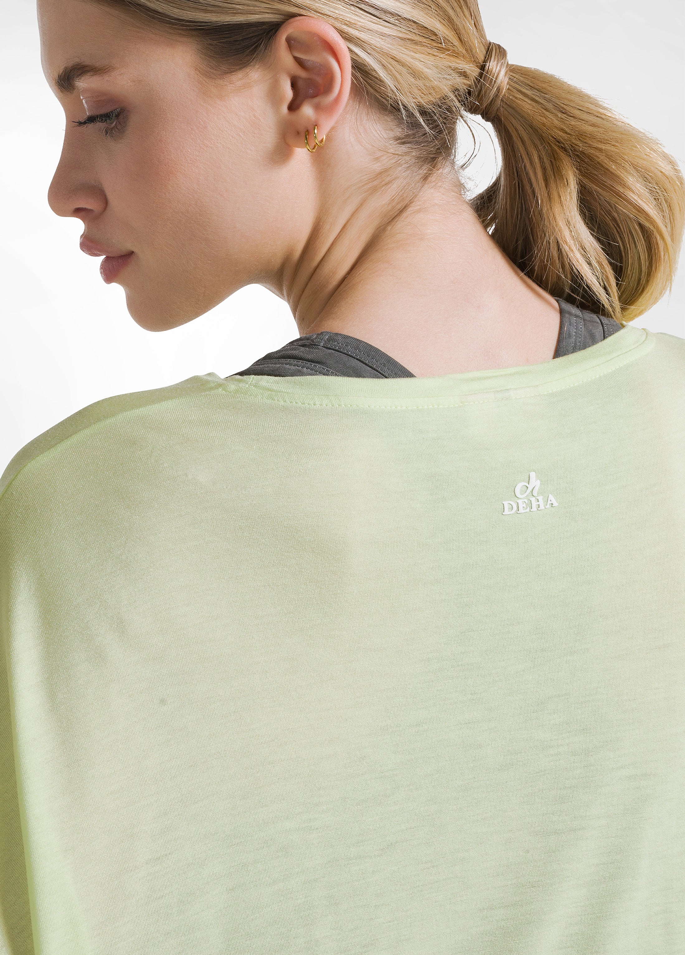 deha-d42044-t-shirt-yoga-oversize-gialla-maglia-fluida image 3