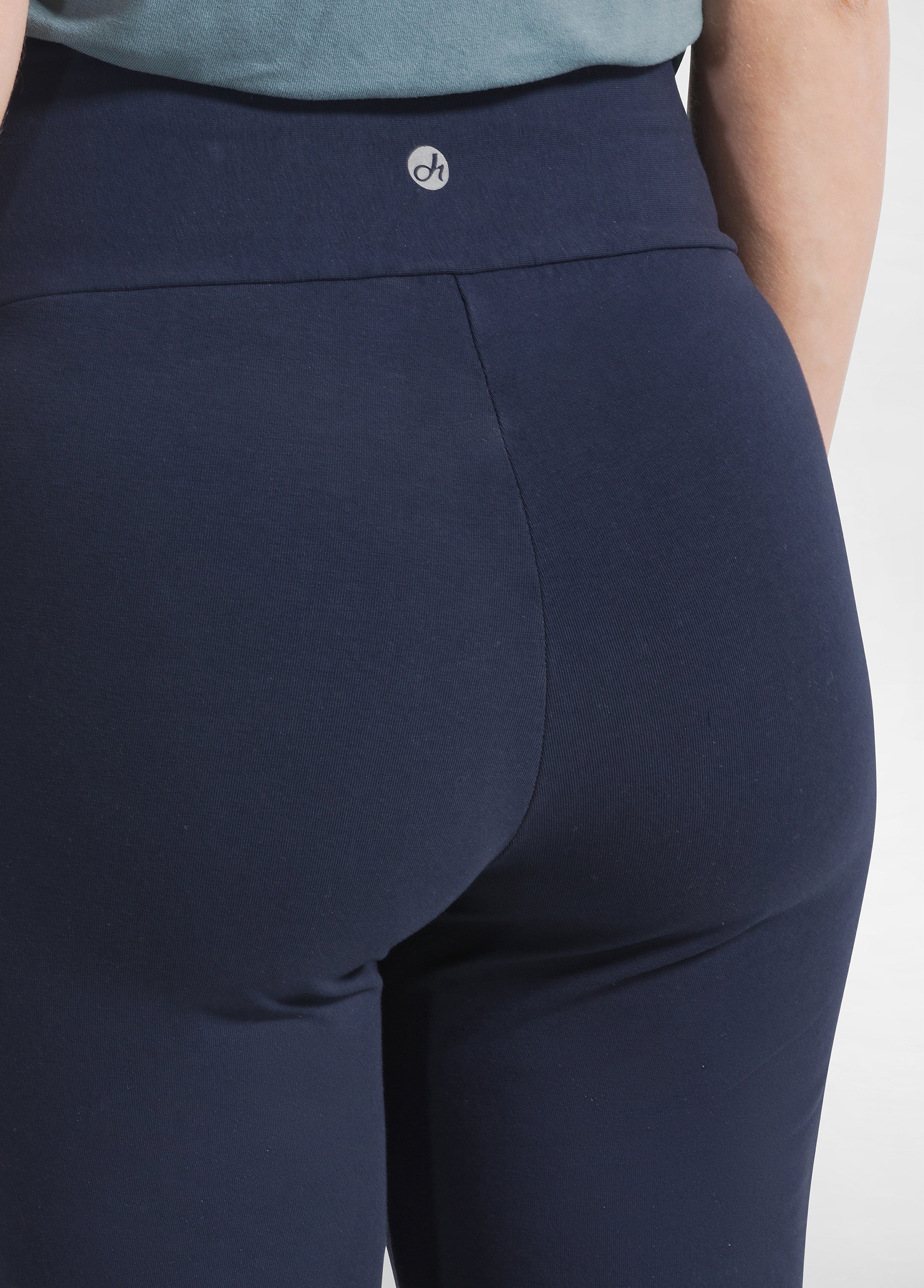 deha-pantaloni-jazz-in-jersey-stretch-blu-tinta-unita-d42016 image 7