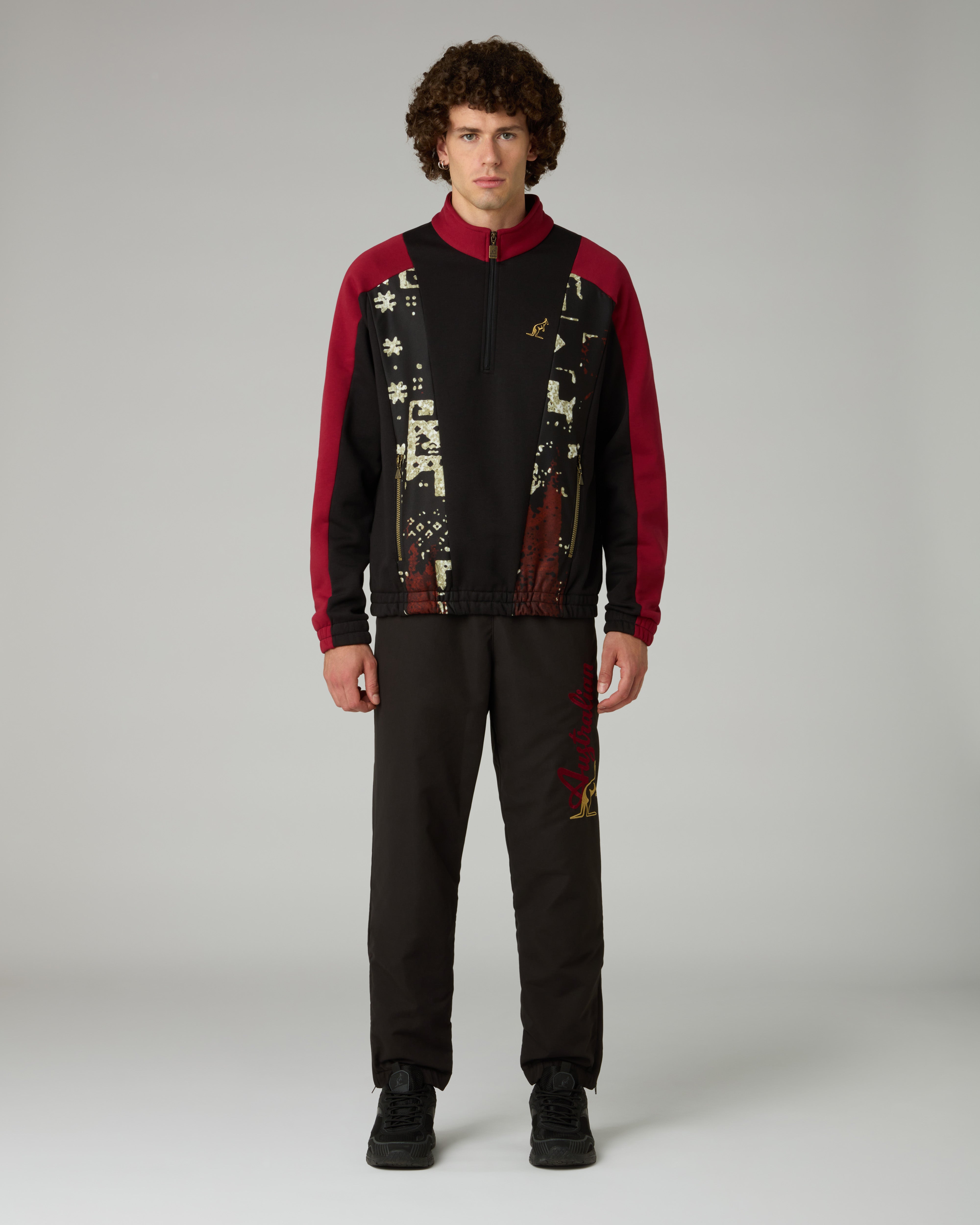 australian-arak-felpa-half-zip-mezza-zip-heritage image 2