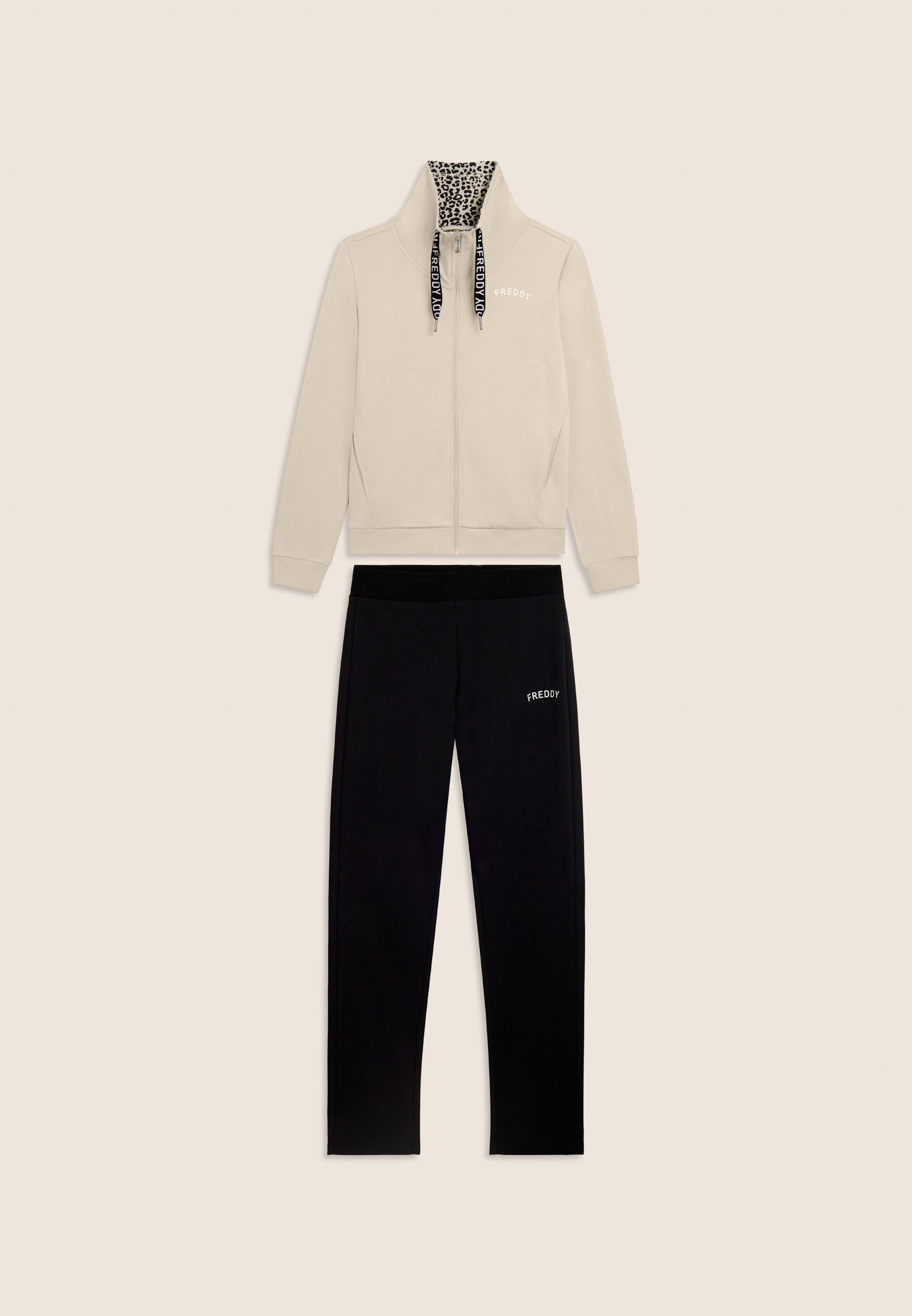 freddy-tuta-con-zip-e-collo-alto-interno-animalier-cotone image 6