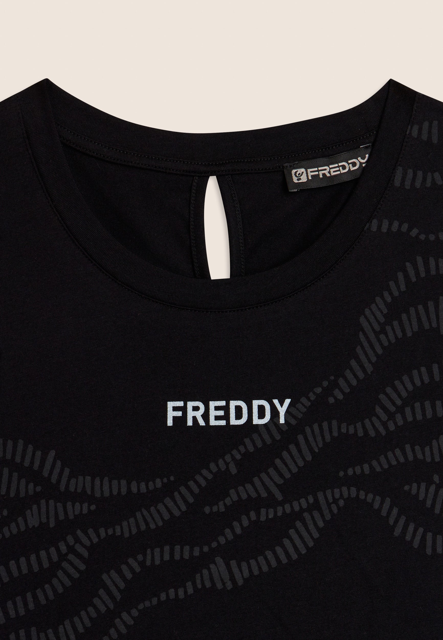 freddy-abito-in-cotone-con-motivo-grafico-e-cut-out image 8