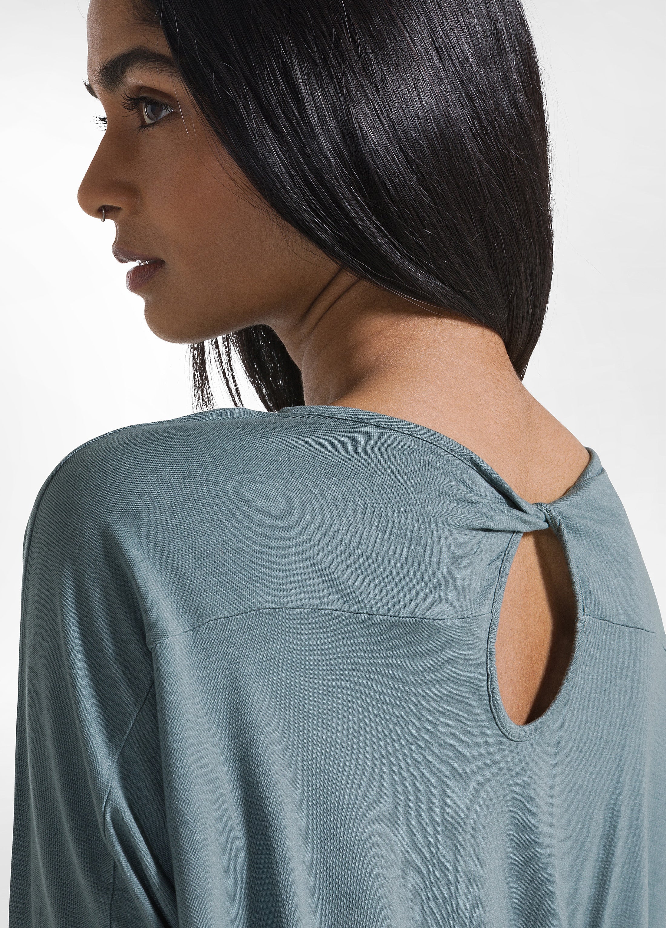 deha-t-shirt-fluida-in-viscosa-ecovero-verde image 3