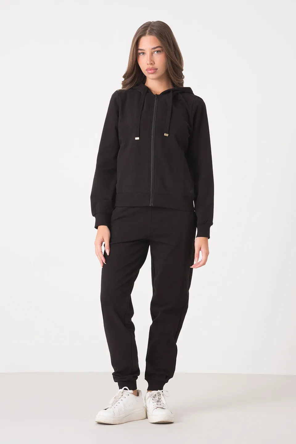 dimensione-danza-weekend-felpa-cappuccio-full-zip-con-grafica-e-paillettes image 1